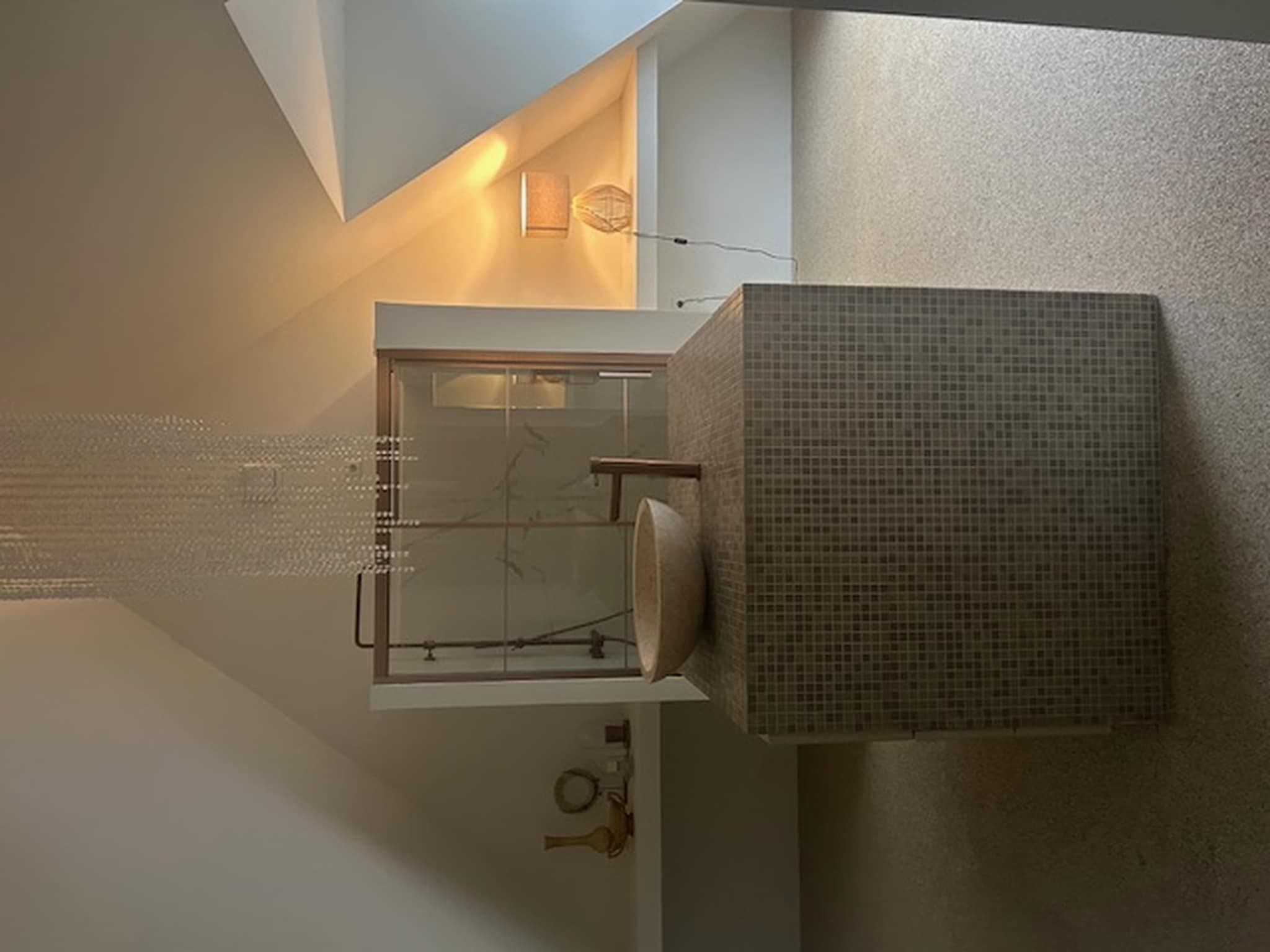 De badkamer van Villa Gabrielle in Bergen