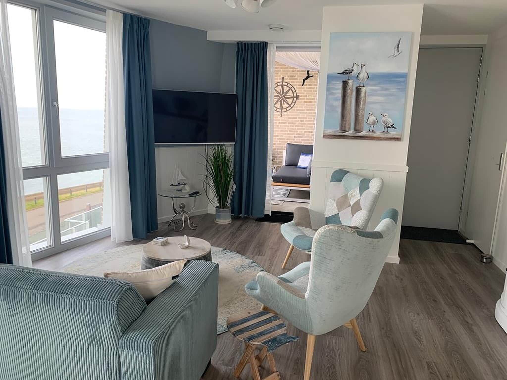 De woonkamer van Casa Anna in Scherpenisse