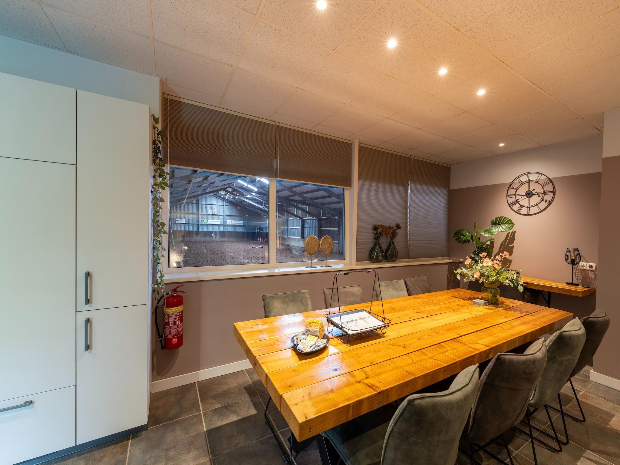 De eetkamer van Erve Nijhuis in Eibergen