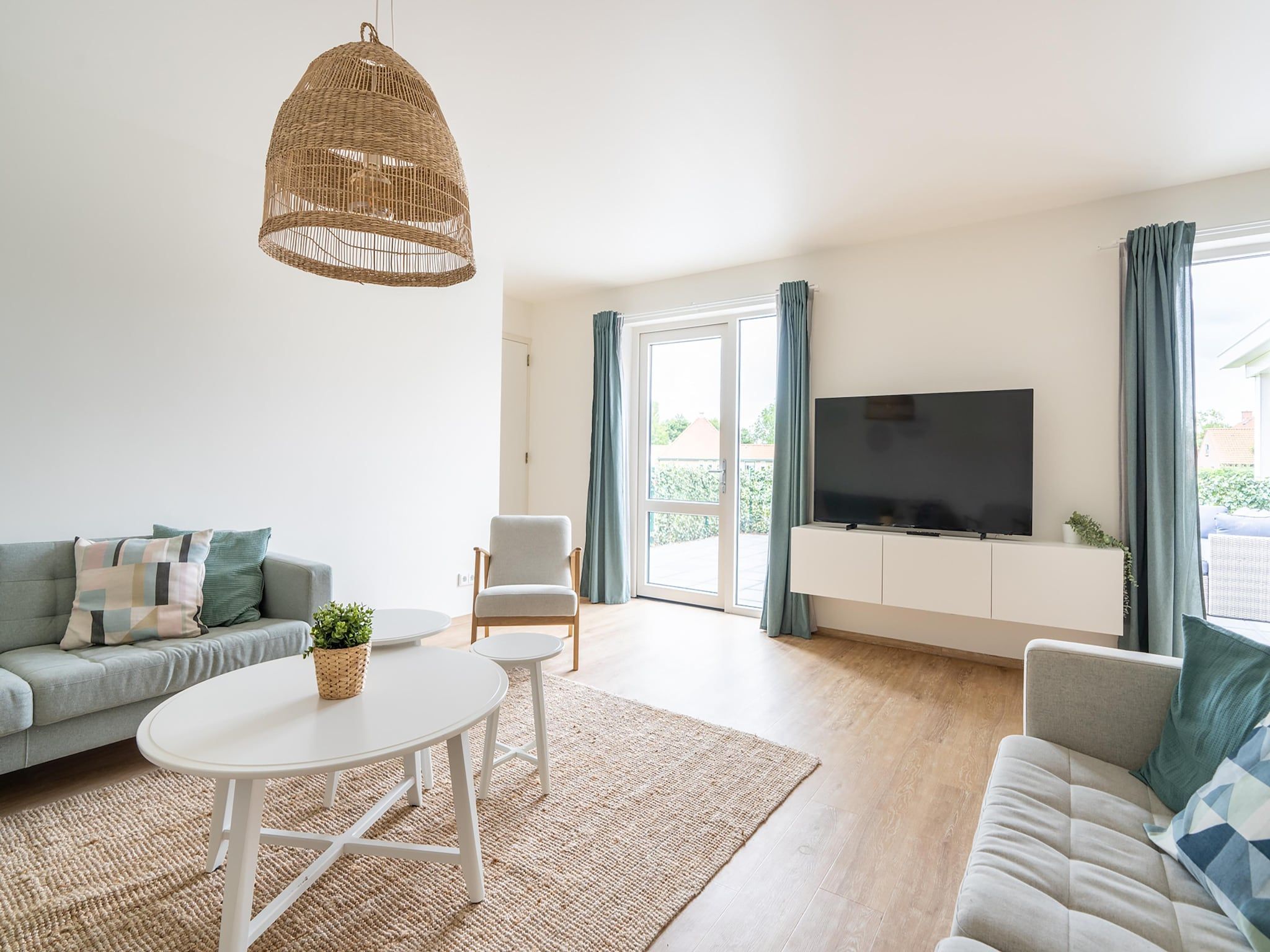 De woonkamer van Vrijersduin in Nes