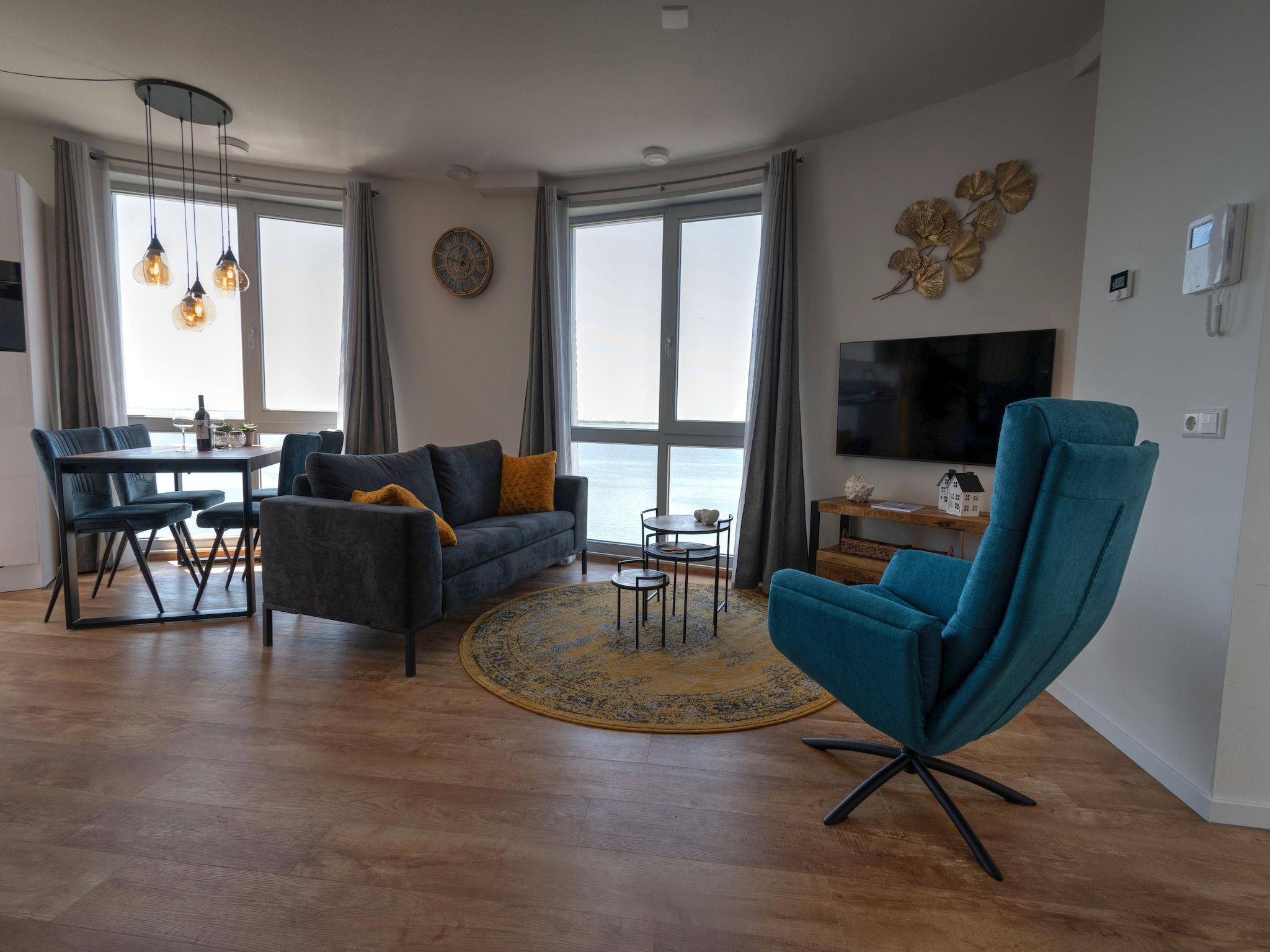 De woonkamer van Casa Isla Bella in Scherpenisse