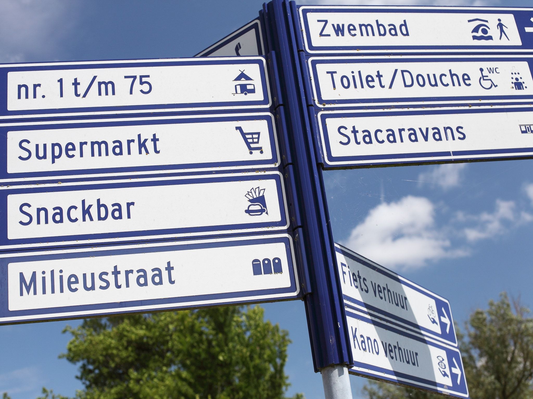 Parkfaciliteiten bij Vakantiepark Zeebad 11 in Breskens