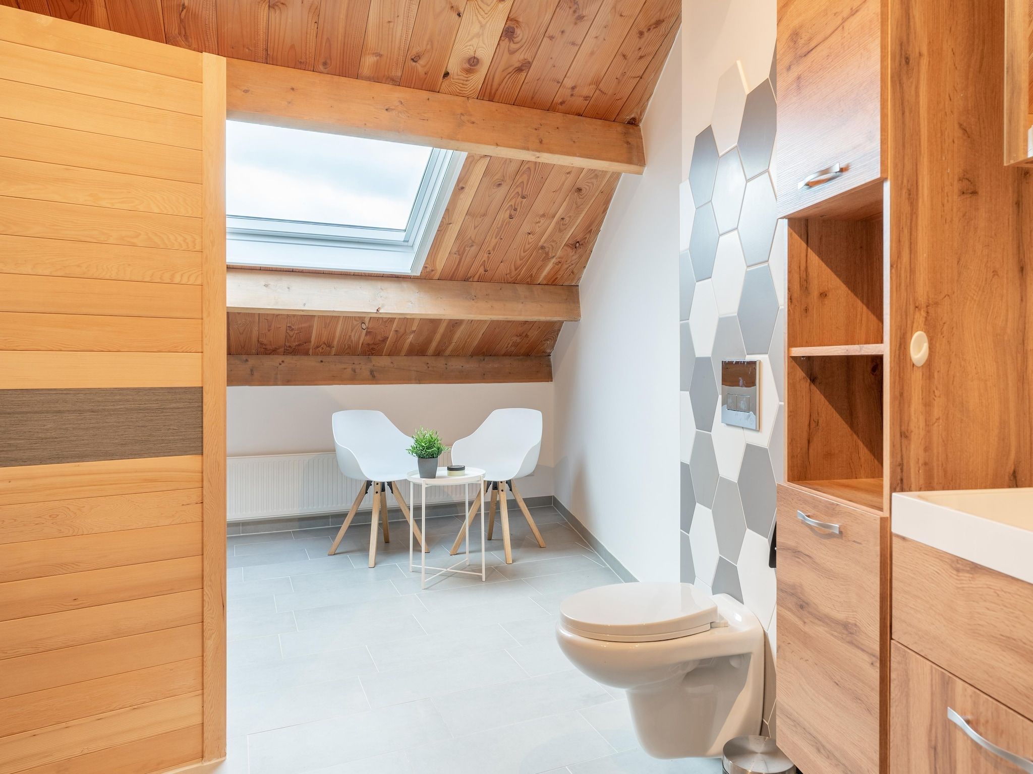 De badkamer van NR 2 in Goirle