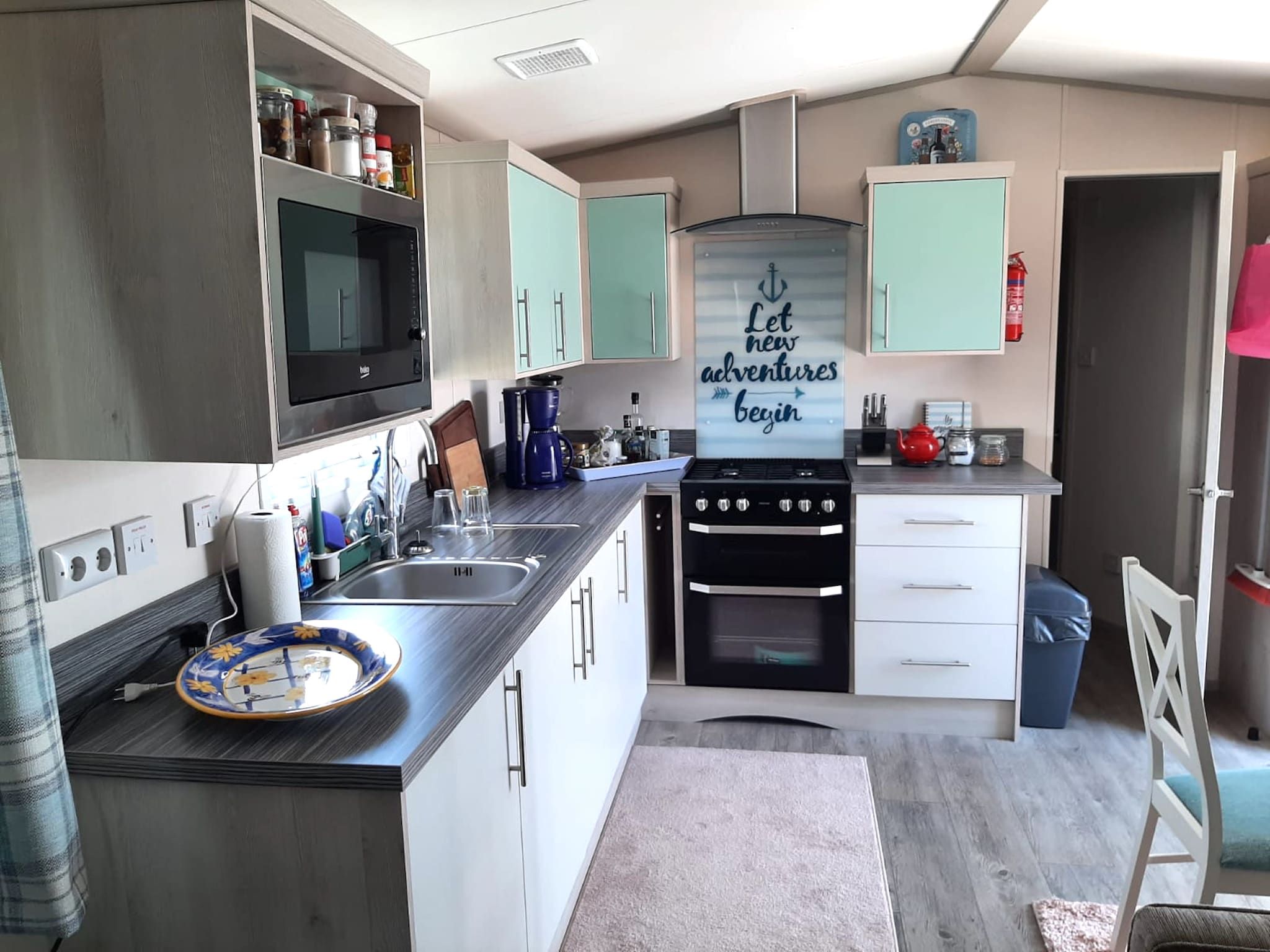 De keuken van Ferienwohnung Oostkapelle Zeeland M53 in Oostkapelle