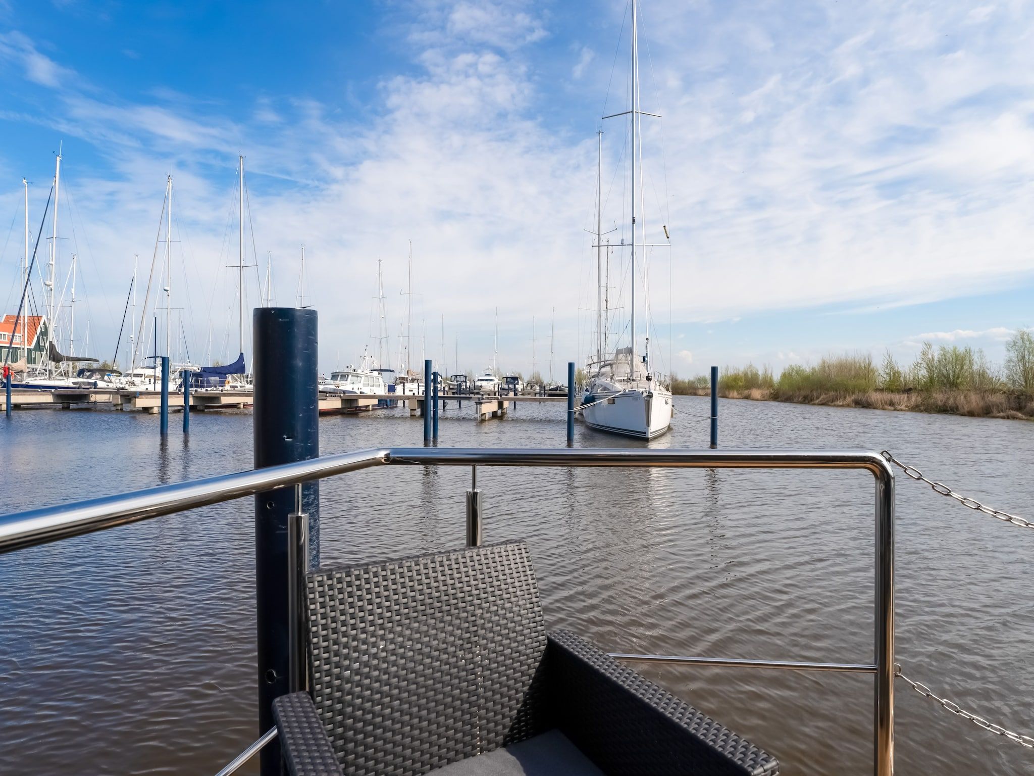 Het uitzicht vanaf La Belle Vie in Volendam