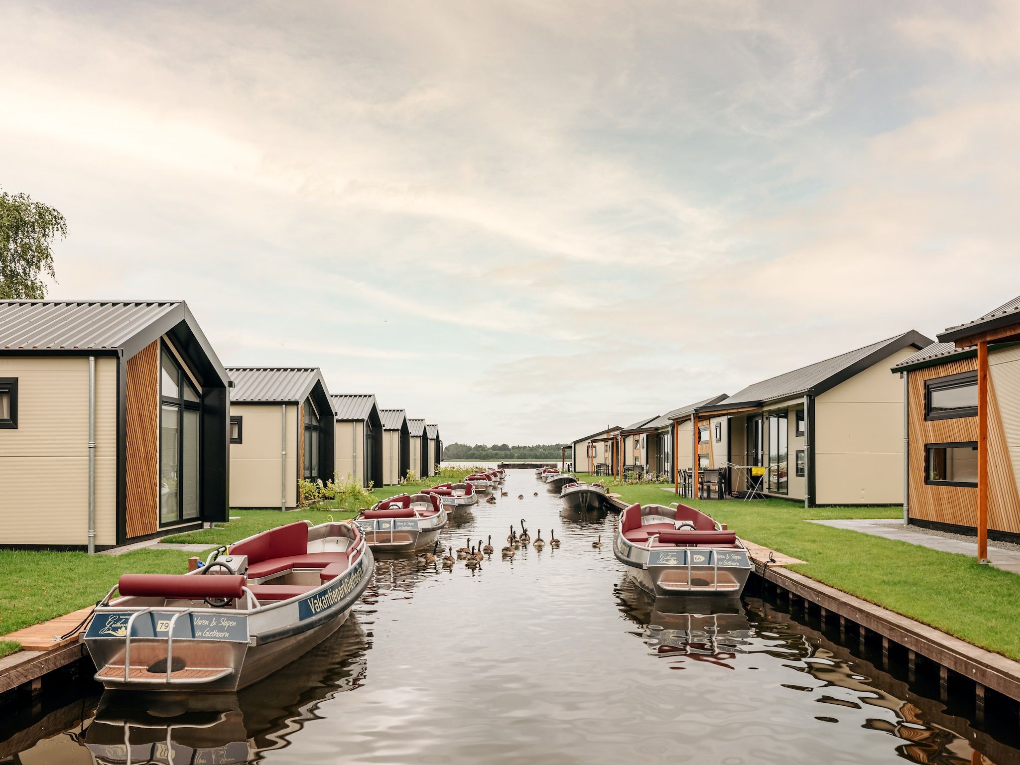 Parkfaciliteiten bij Vakantiepark Giethoorn 8 in Giethoorn