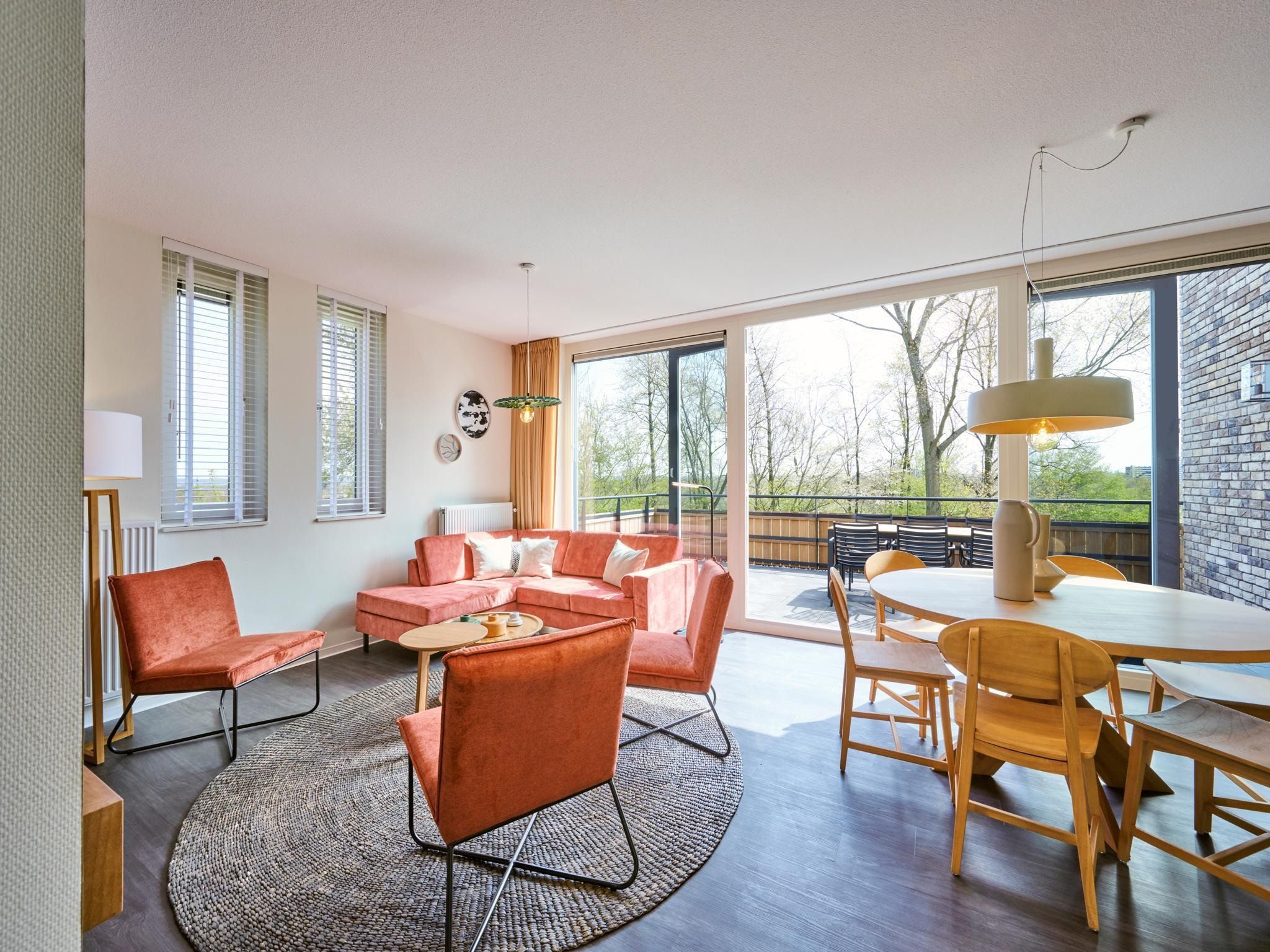 De woonkamer van Resort Maastricht 36 in Maastricht