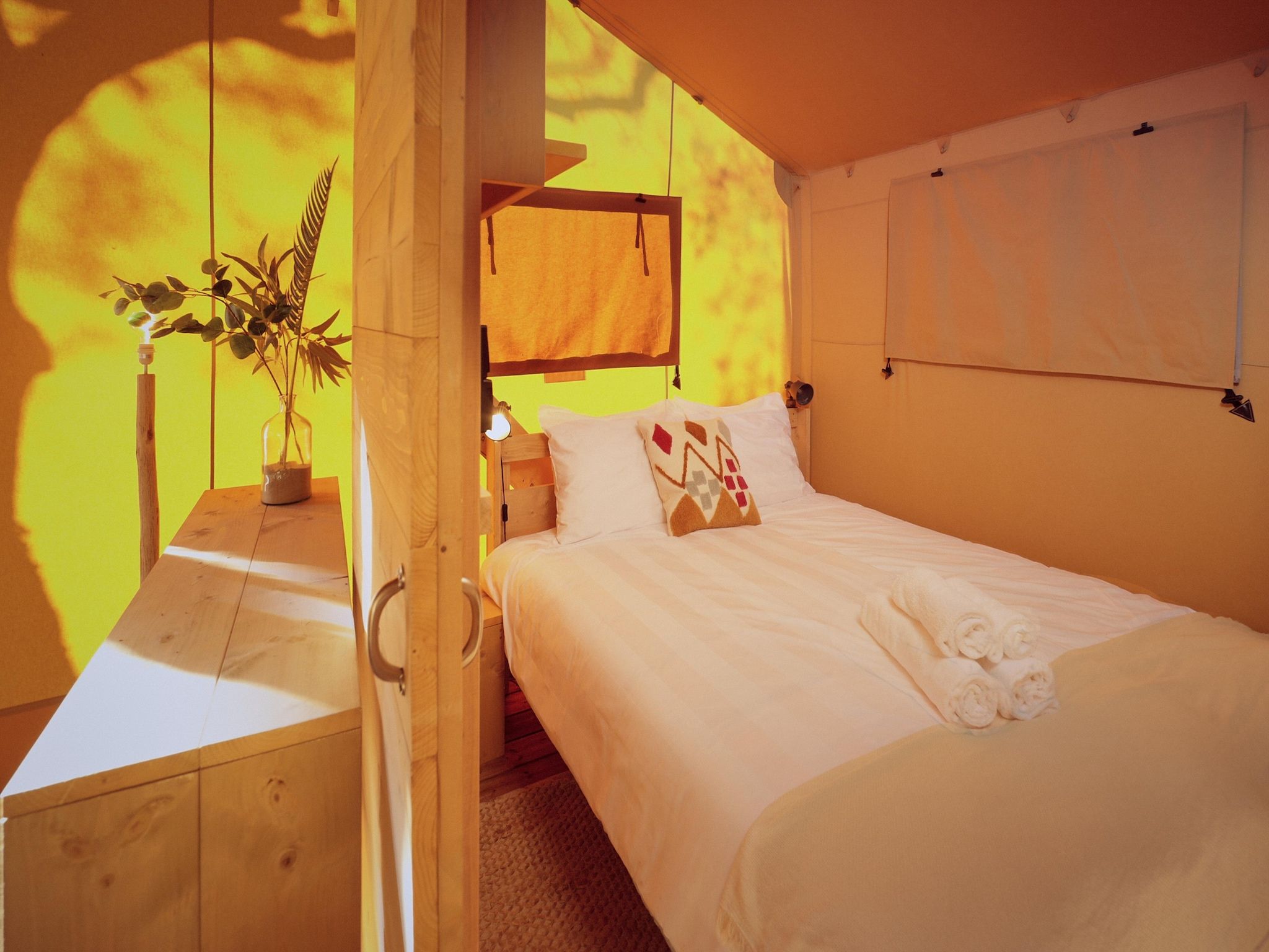 Een slaapkamer van Resort de Parel 2 in Zeewolde