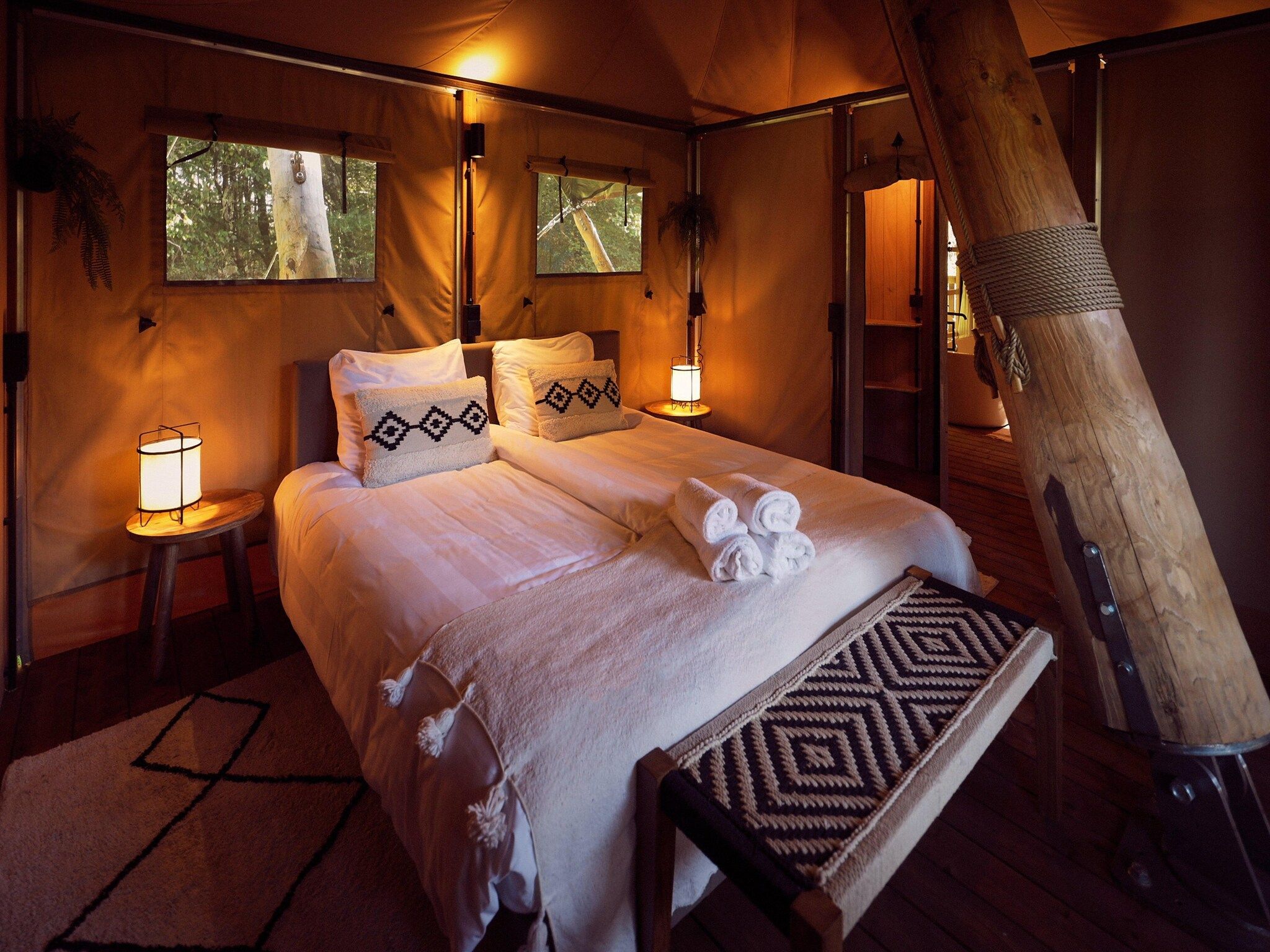 Een slaapkamer van Resort de Parel 4 in Zeewolde