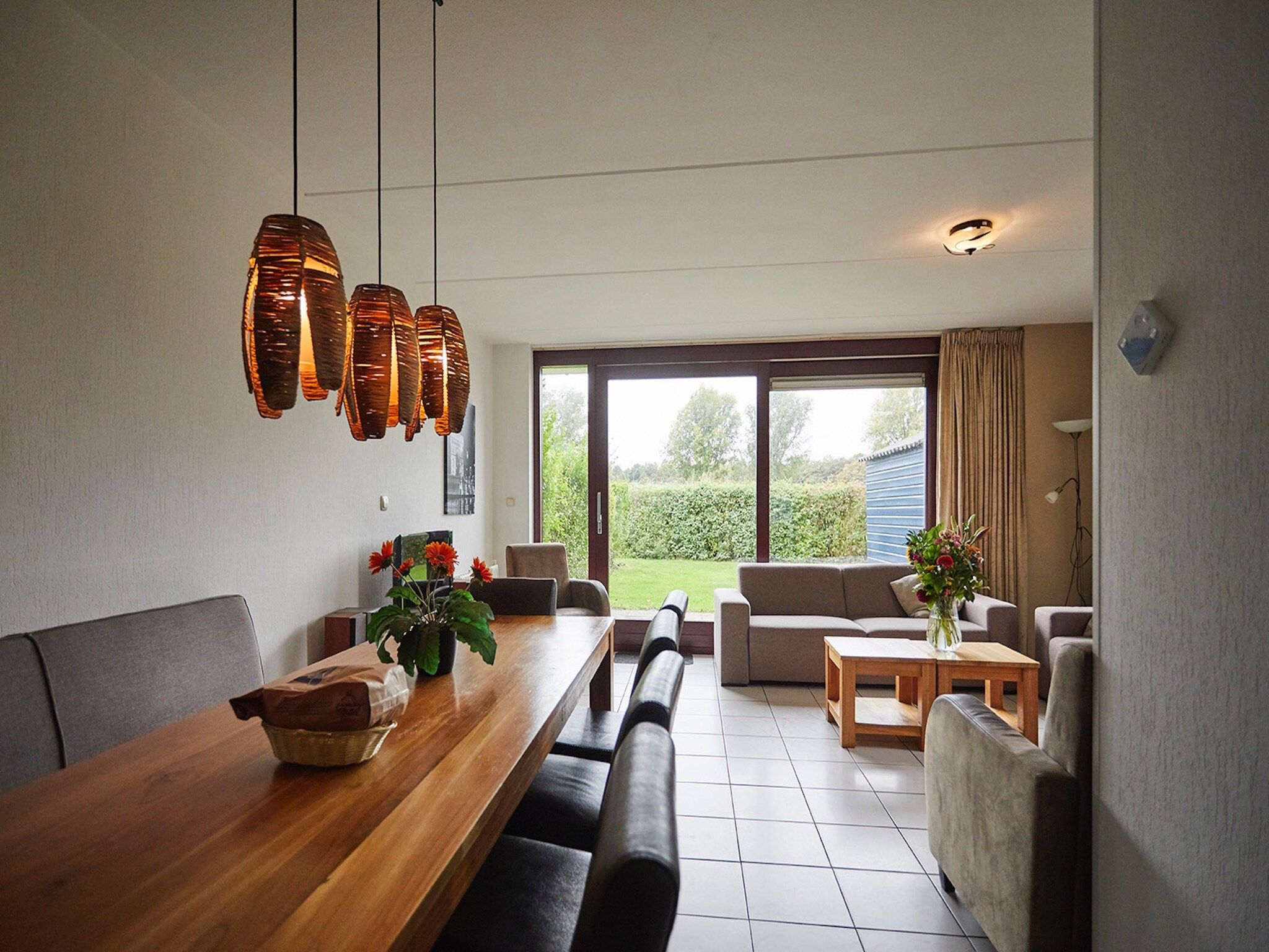 De woonkamer van Vakantiepark Hof van Zeeland  7 in Heinkenszand