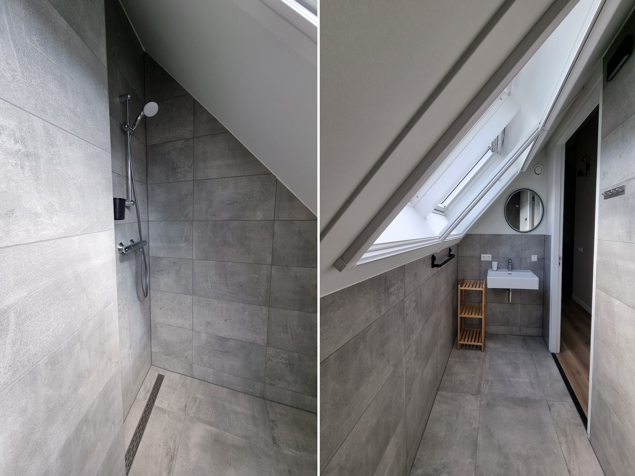 De badkamer van Watervilla Santjin in Balk