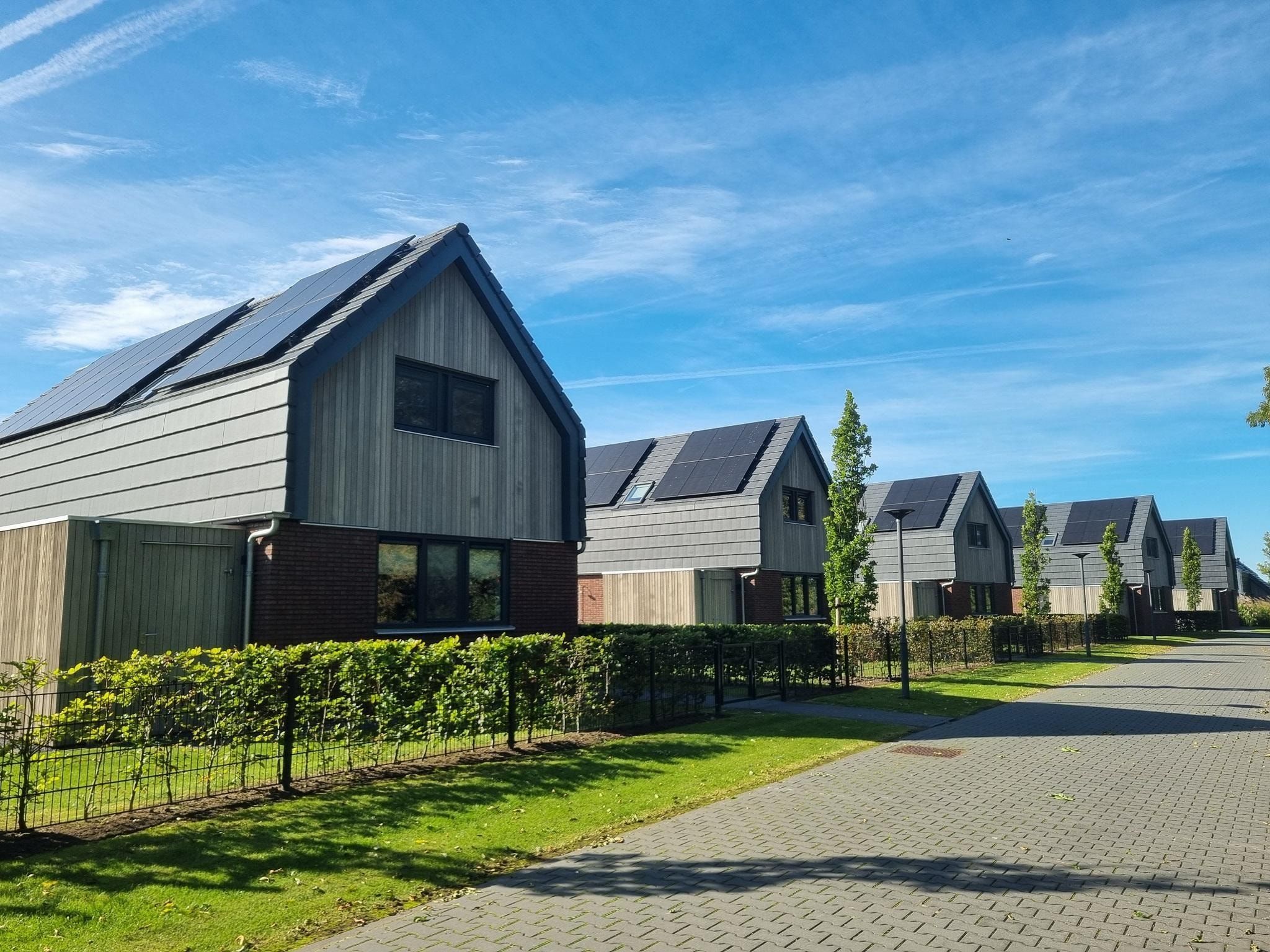 De buitenkant van Watervilla Fiif in Balk
