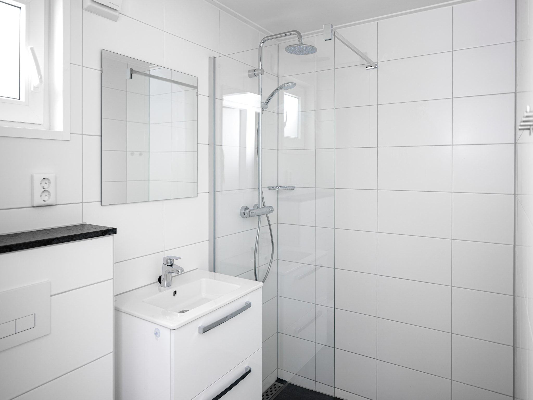 De badkamer van Vakantiepark Schaijk 8 in Schaijk