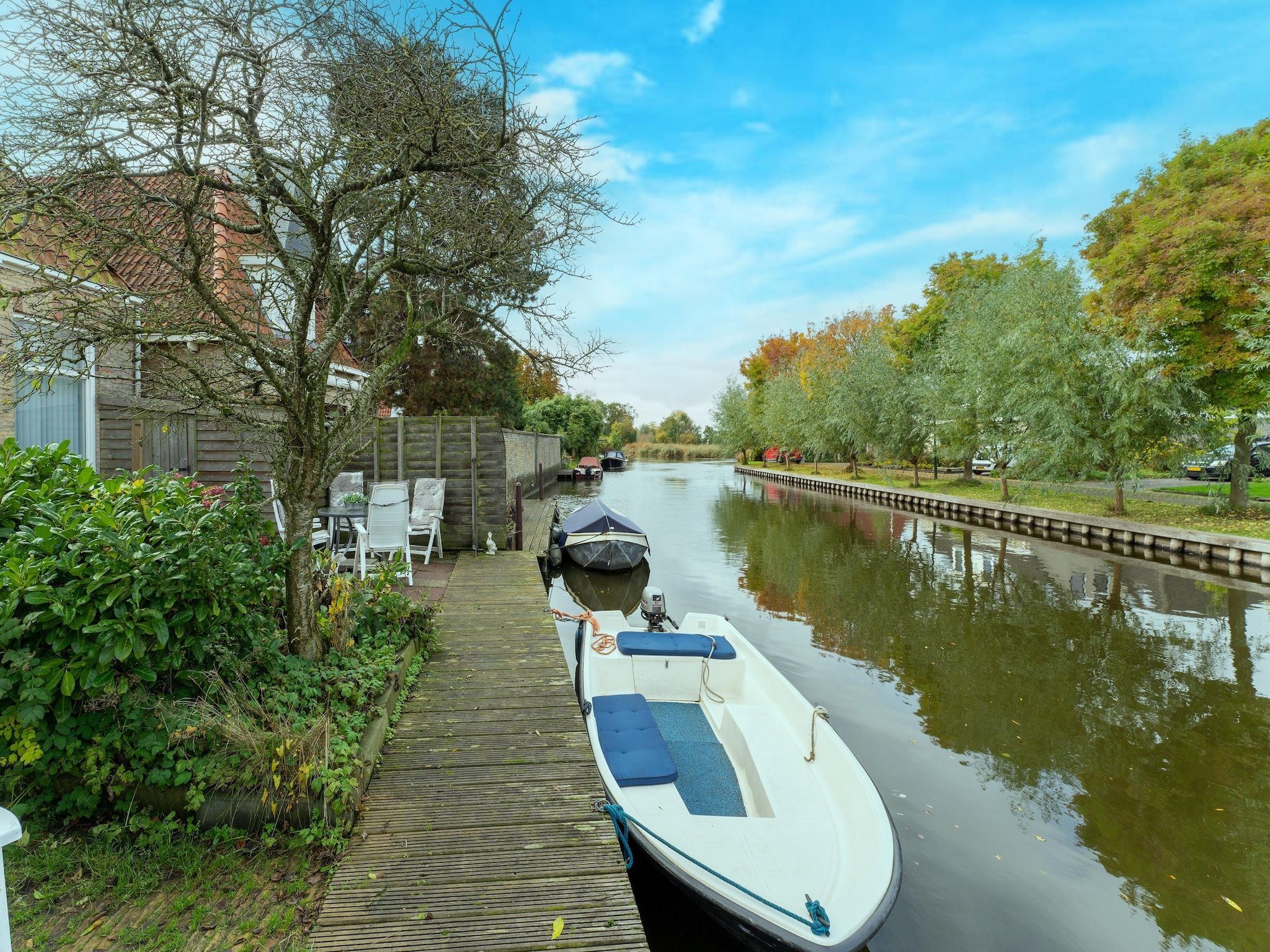 Het uitzicht vanaf Vakantiehuis Heeg in Heeg