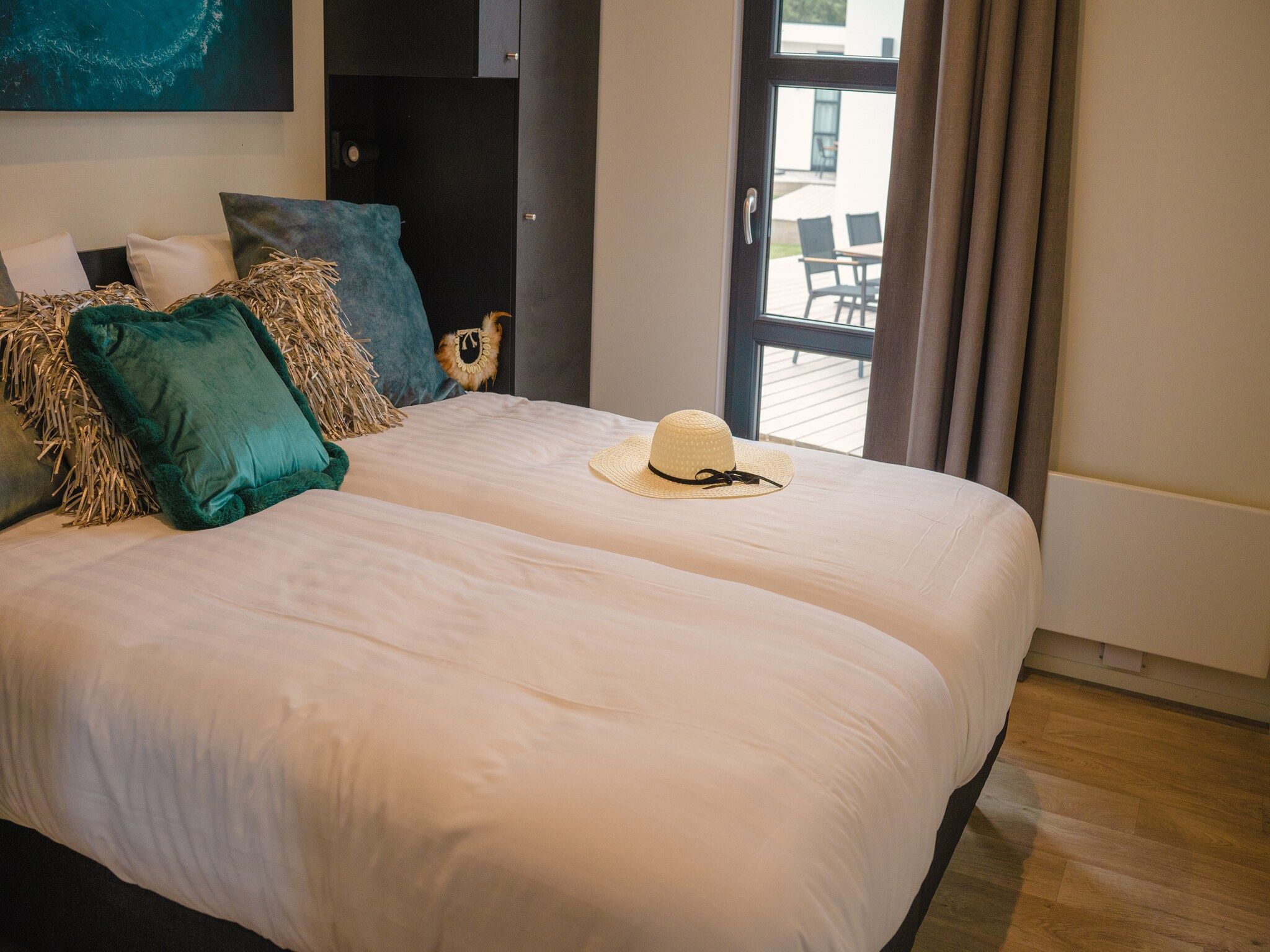 Een slaapkamer van MarinaPark Bad Nederrijn 5 in Maurik
