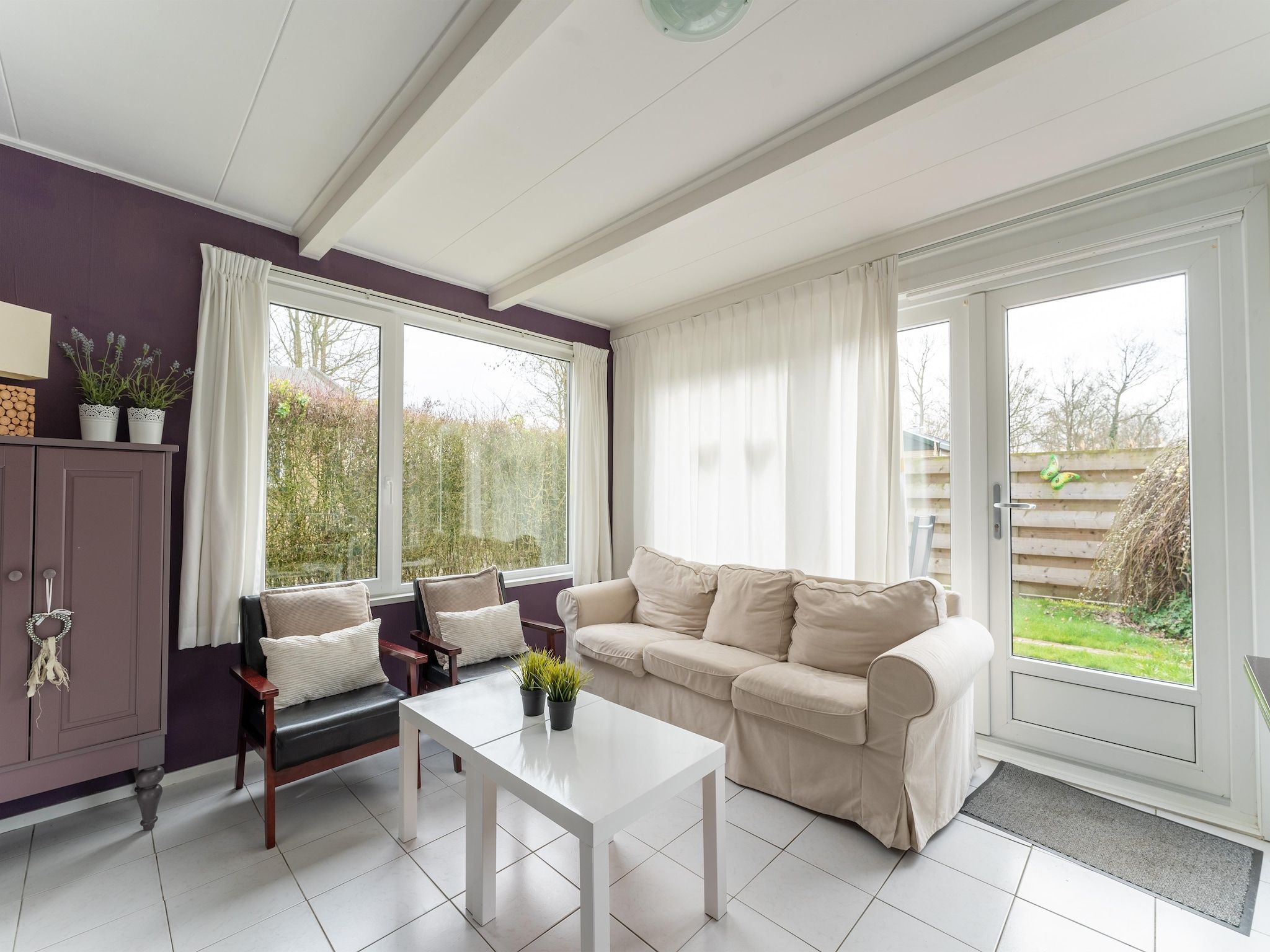 De woonkamer van Scheldeoord 97 in Baarland