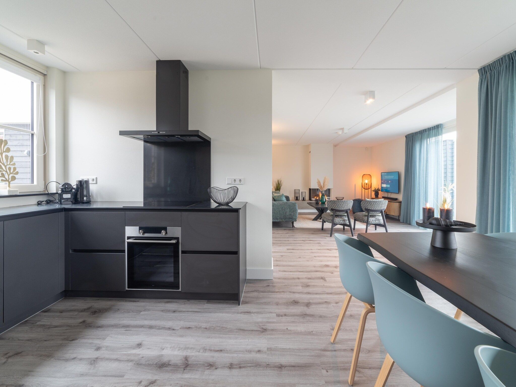 De keuken van 6 persoons vrijstaand met sauna - 2 in Colijnsplaat