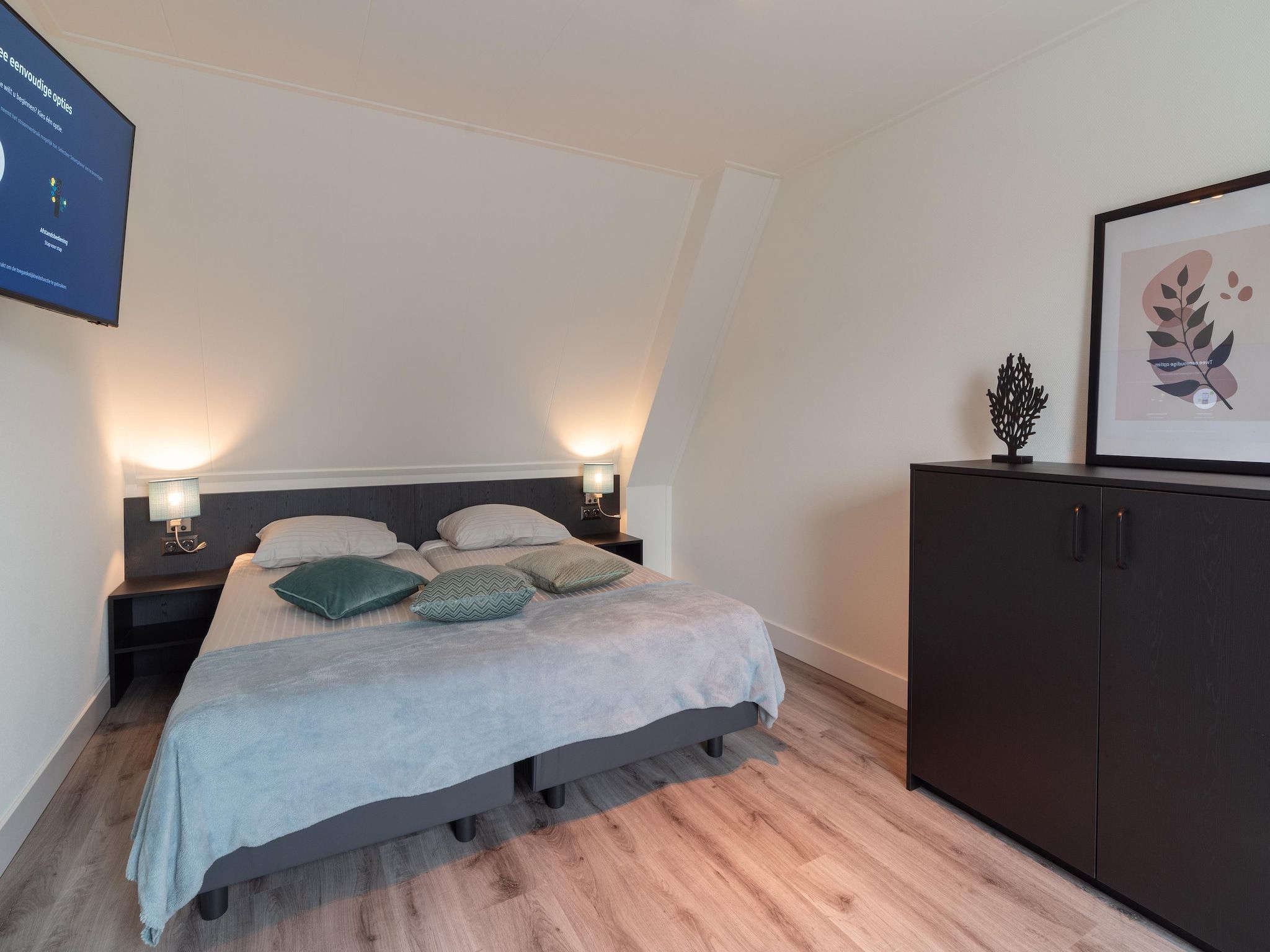 Een slaapkamer van 6 persoons vrijstaand met sauna - 2 in Colijnsplaat