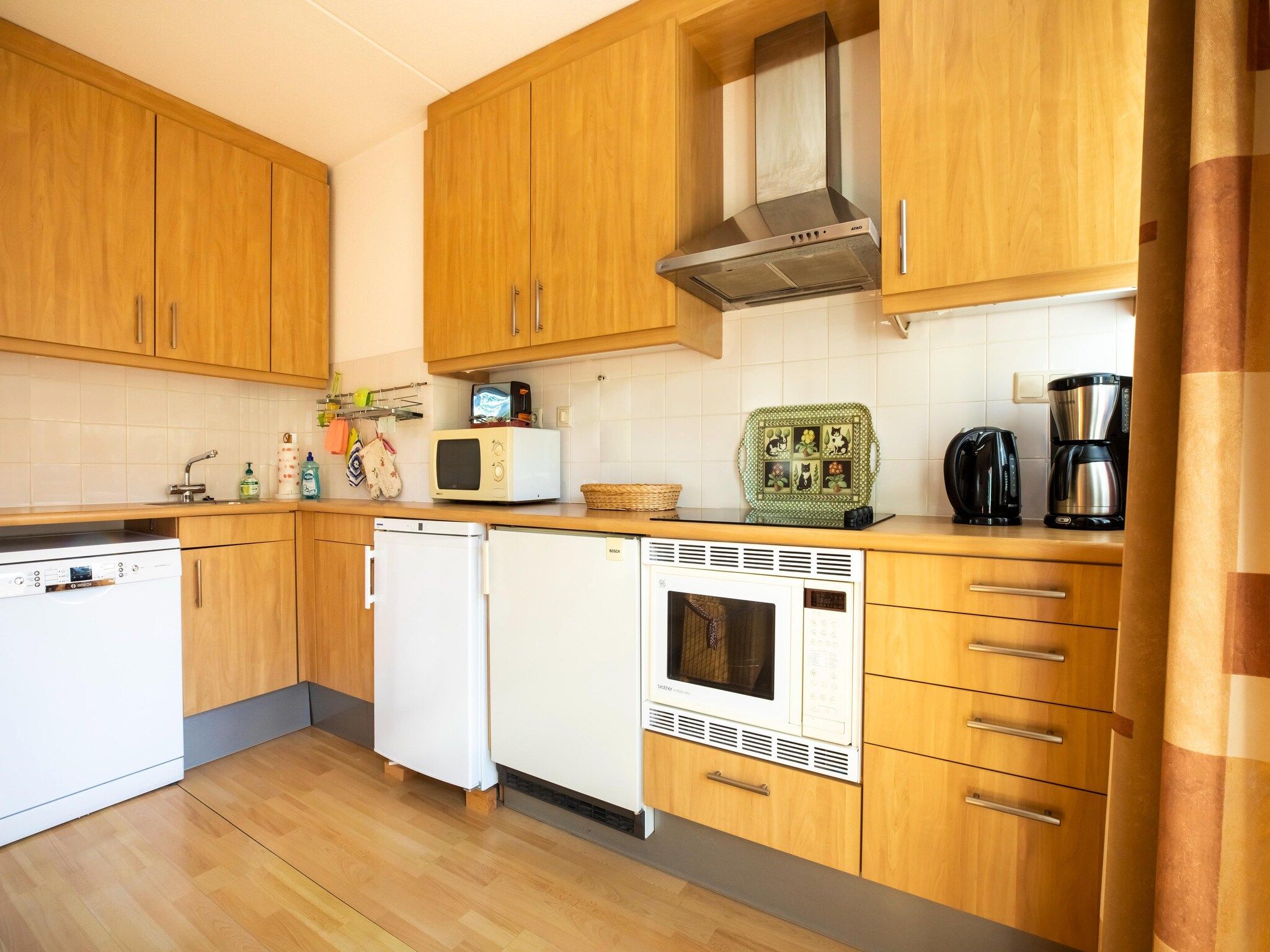 De keuken van Vakantiewoning Blauw in Hoorn
