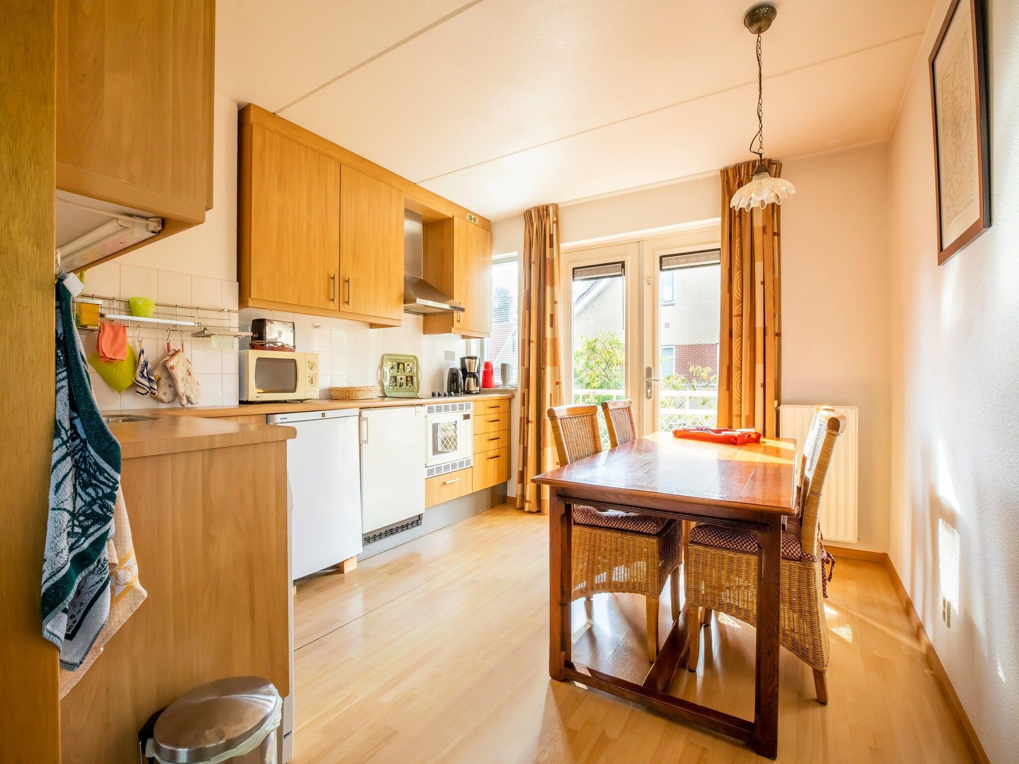 De keuken van Vakantiewoning Blauw in Hoorn