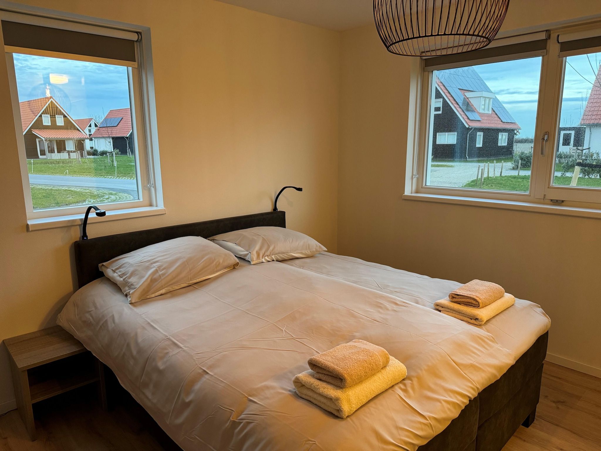 Een slaapkamer van De Scholekster Huis Nr 29 in Scherpenisse