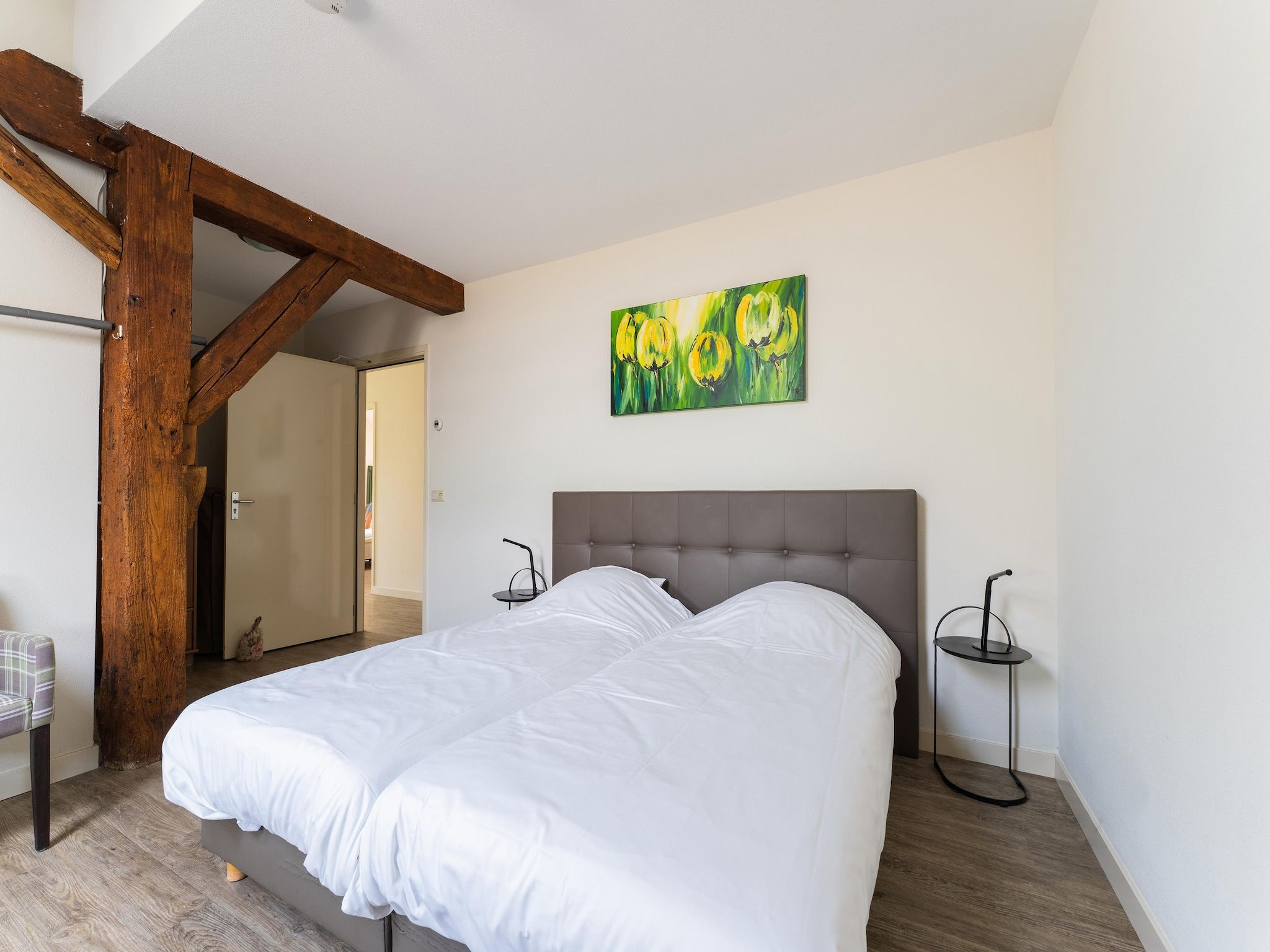 Een slaapkamer van The Old Farmhouse in Montfoort