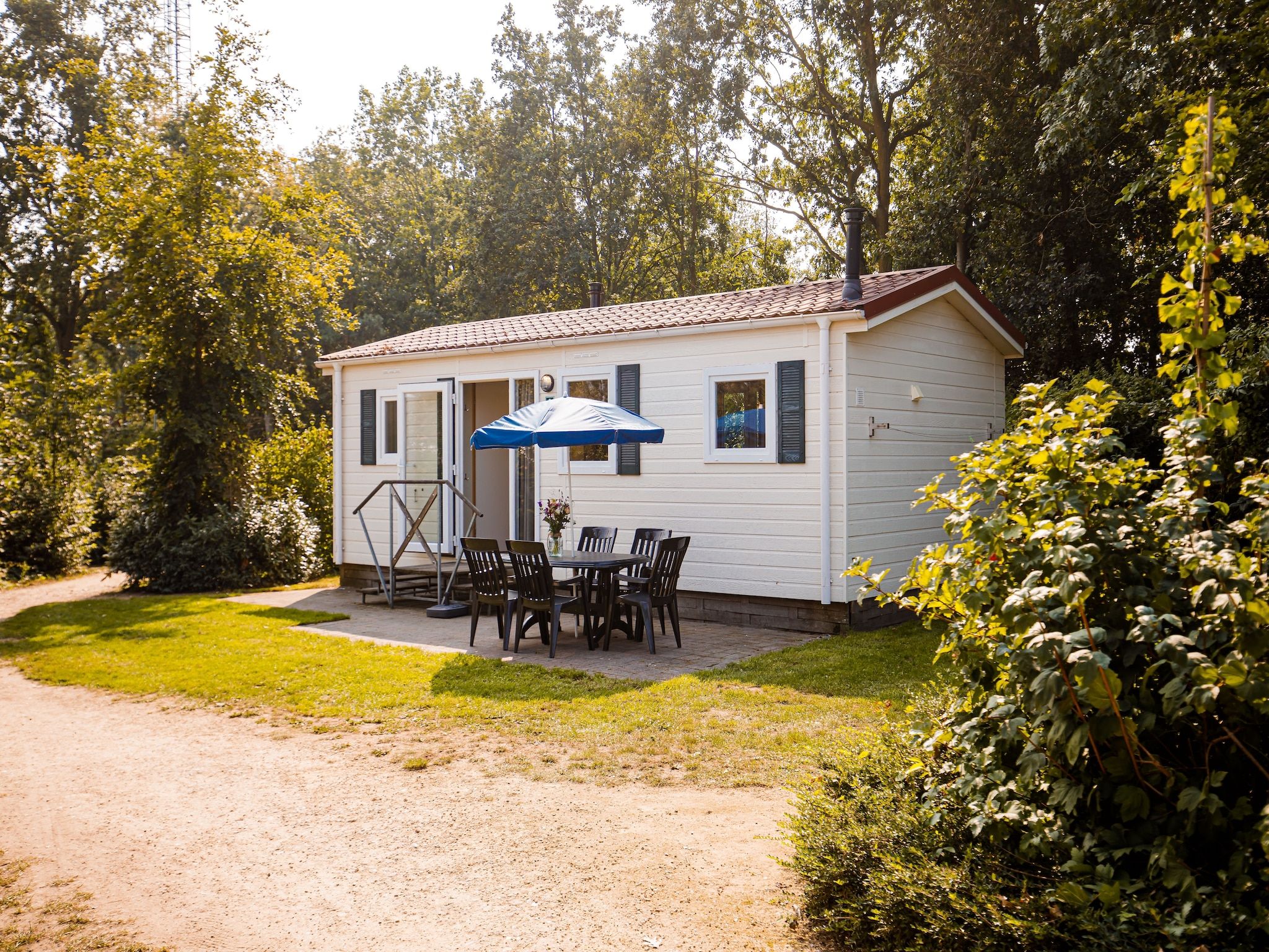 De buitenkant van Vakantiepark Leukermeer 2 in Well