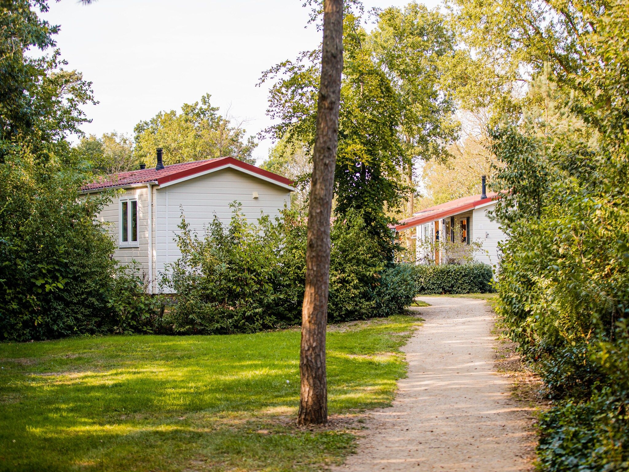 De buitenkant van Vakantiepark Leukermeer 3 in Well