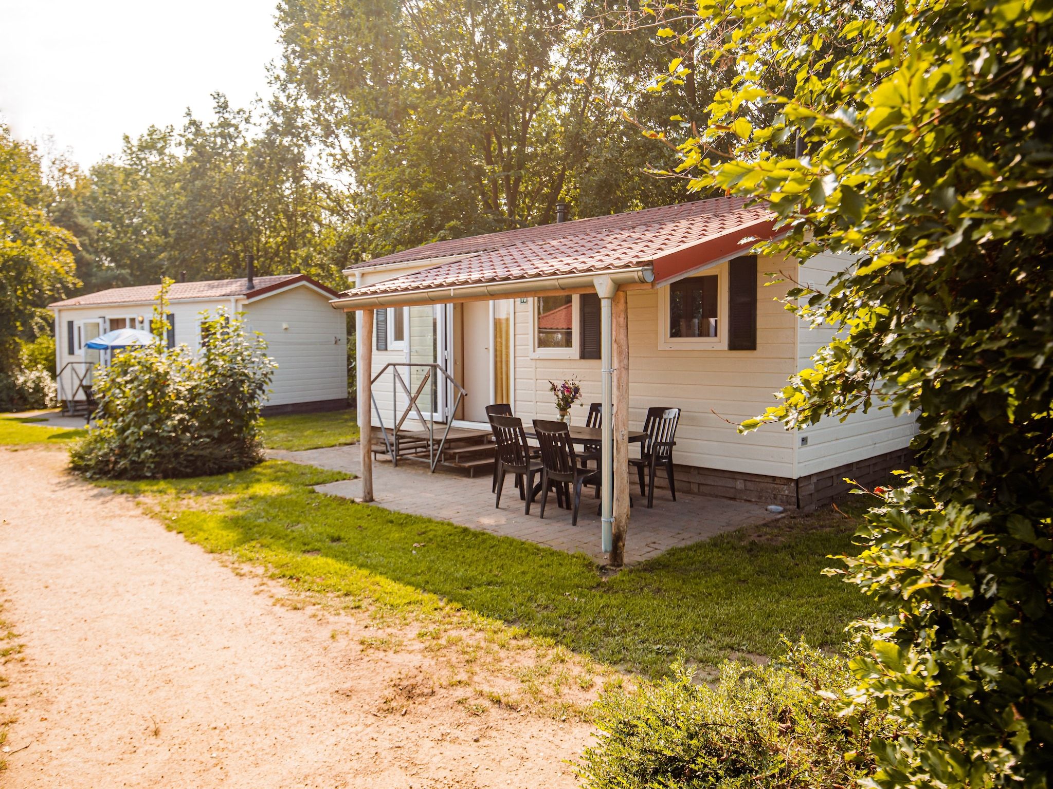 De buitenkant van Vakantiepark Leukermeer 5 in Well