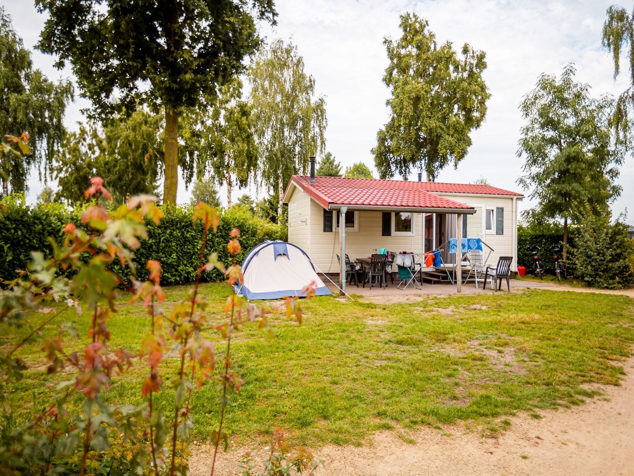 De buitenkant van Vakantiepark Leukermeer 6 in Well