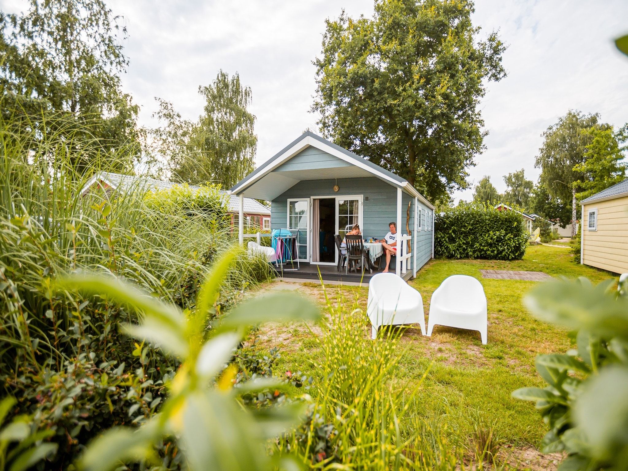 De buitenkant van Vakantiepark Leukermeer 11 in Well