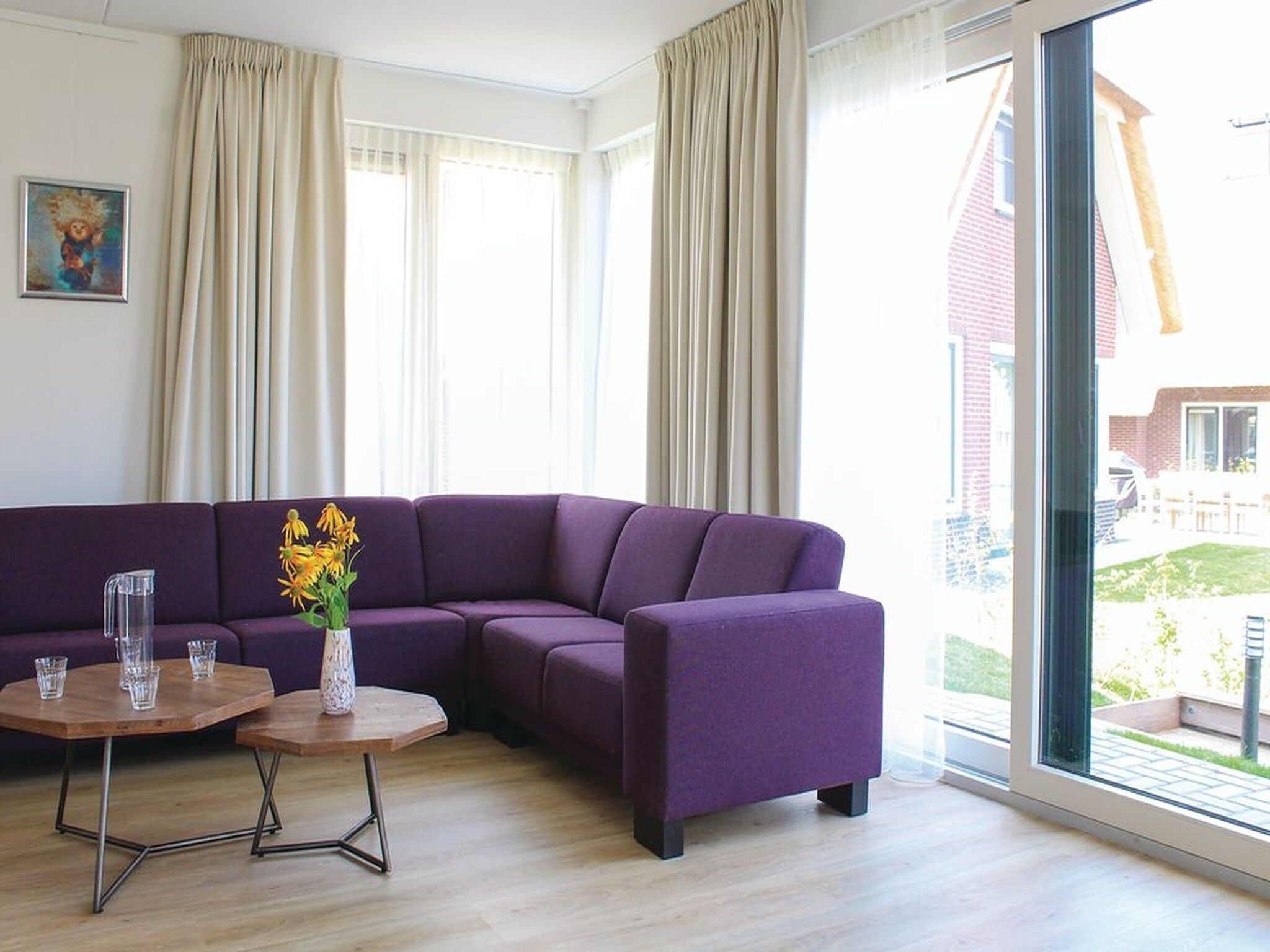 De woonkamer van Recreatiepark Idskenhuizen 4 in Idskenhuizen