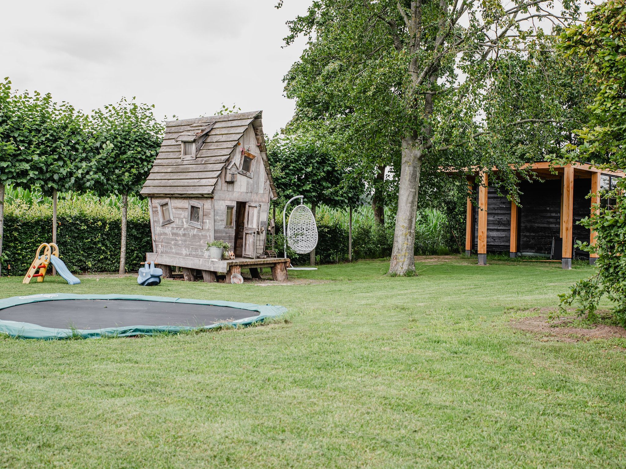 De tuin van Dorpswoning De Volbloed in Leende