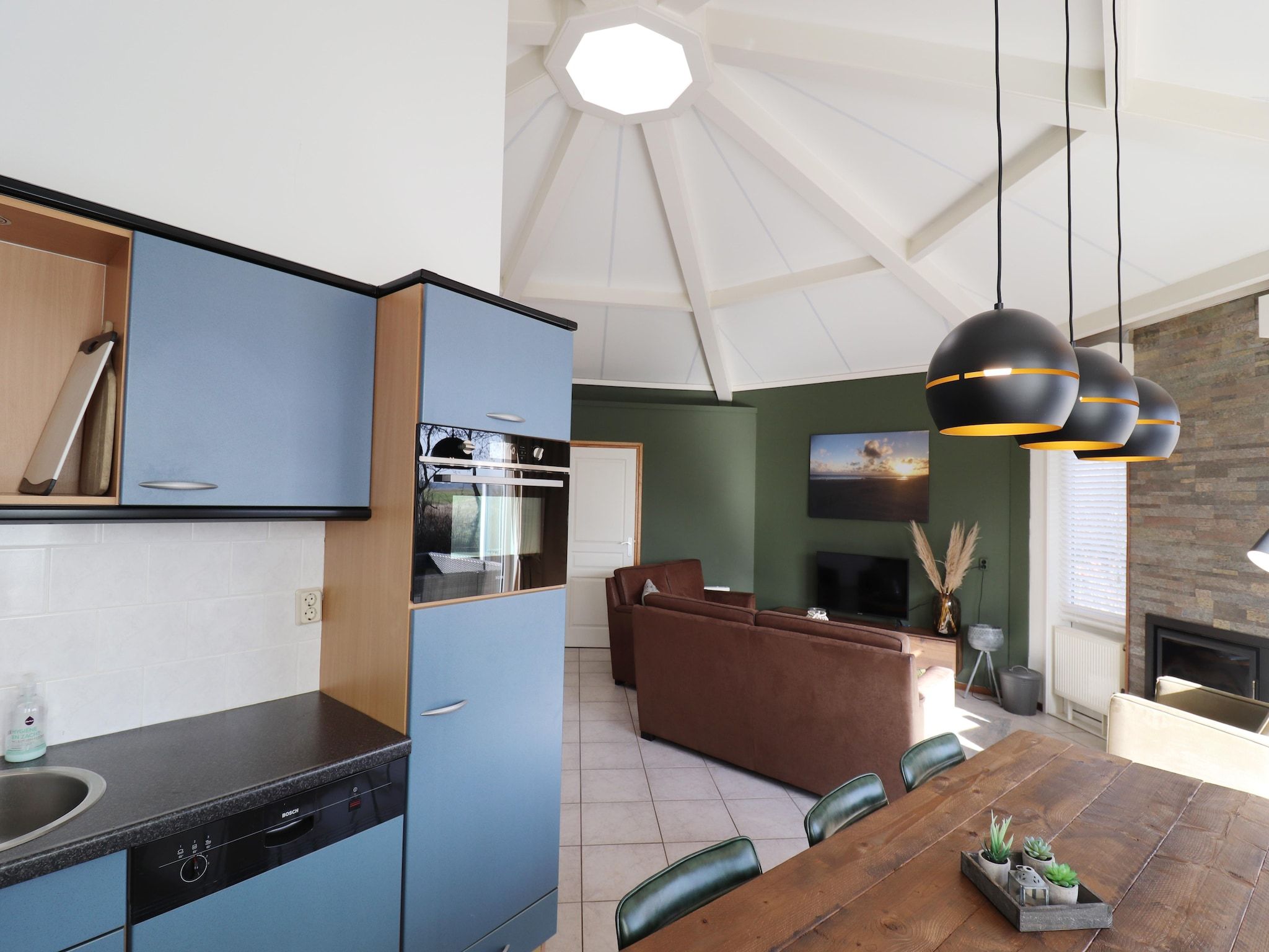 De woonkamer van Golfvilla 40 Comfort in Hollum
