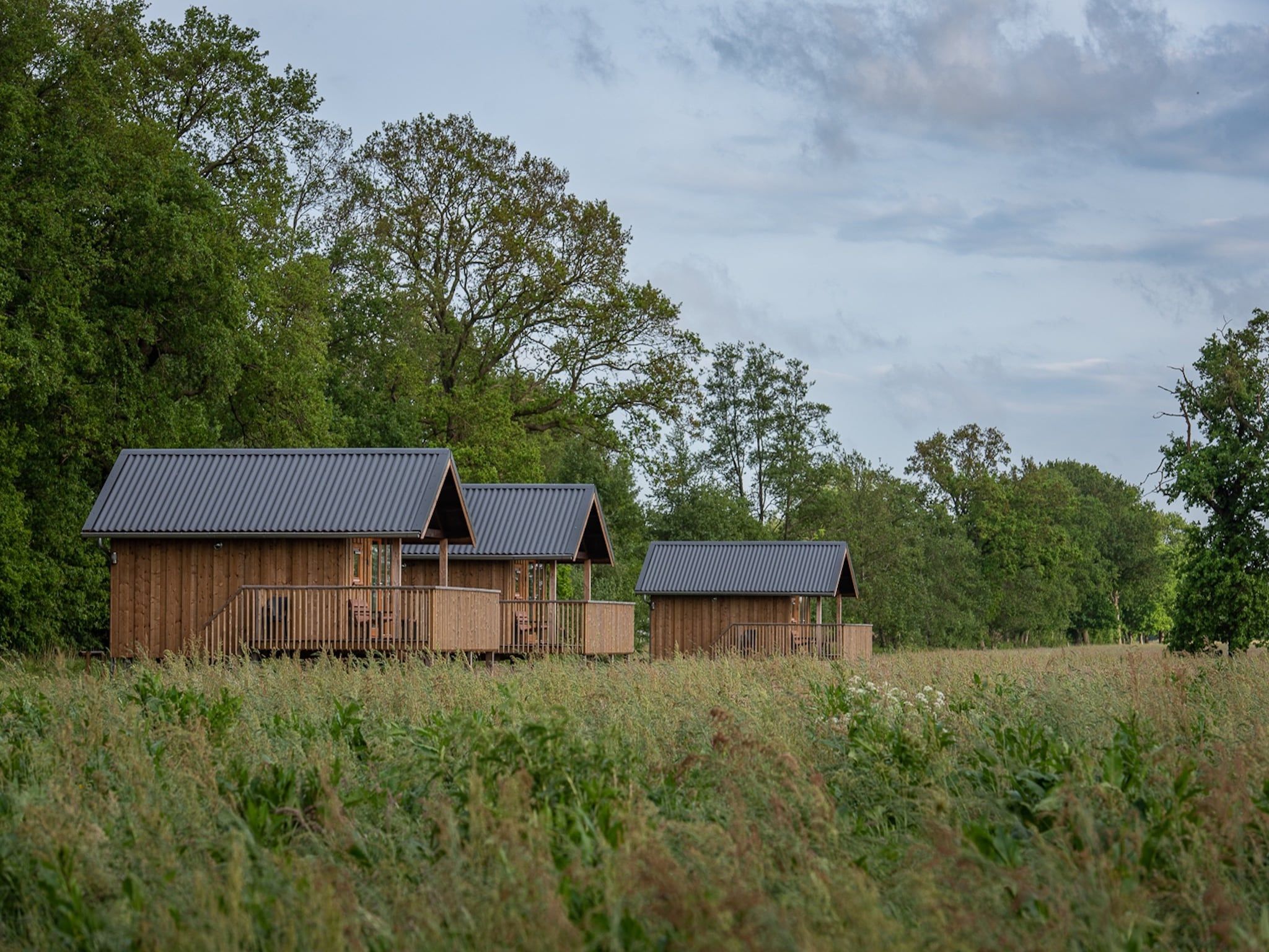 De buitenkant van Acker Lodges 2 in Ruinerwold