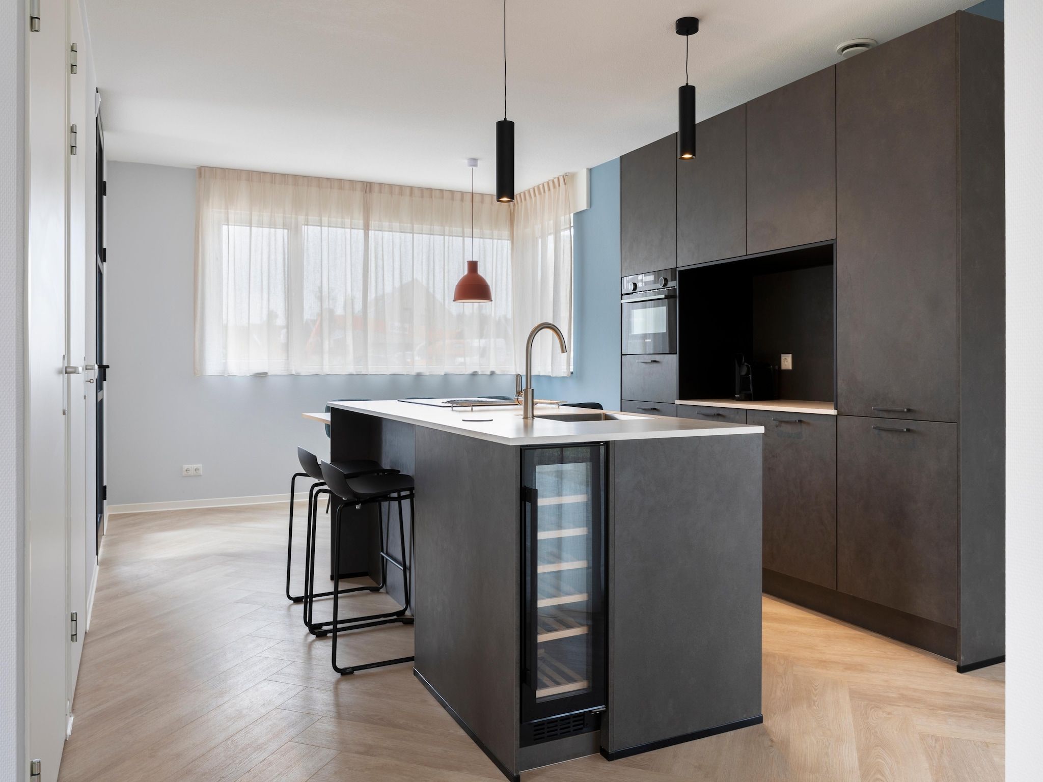 De keuken van Resort Nieuwvliet-Bad 3 in Nieuwvliet