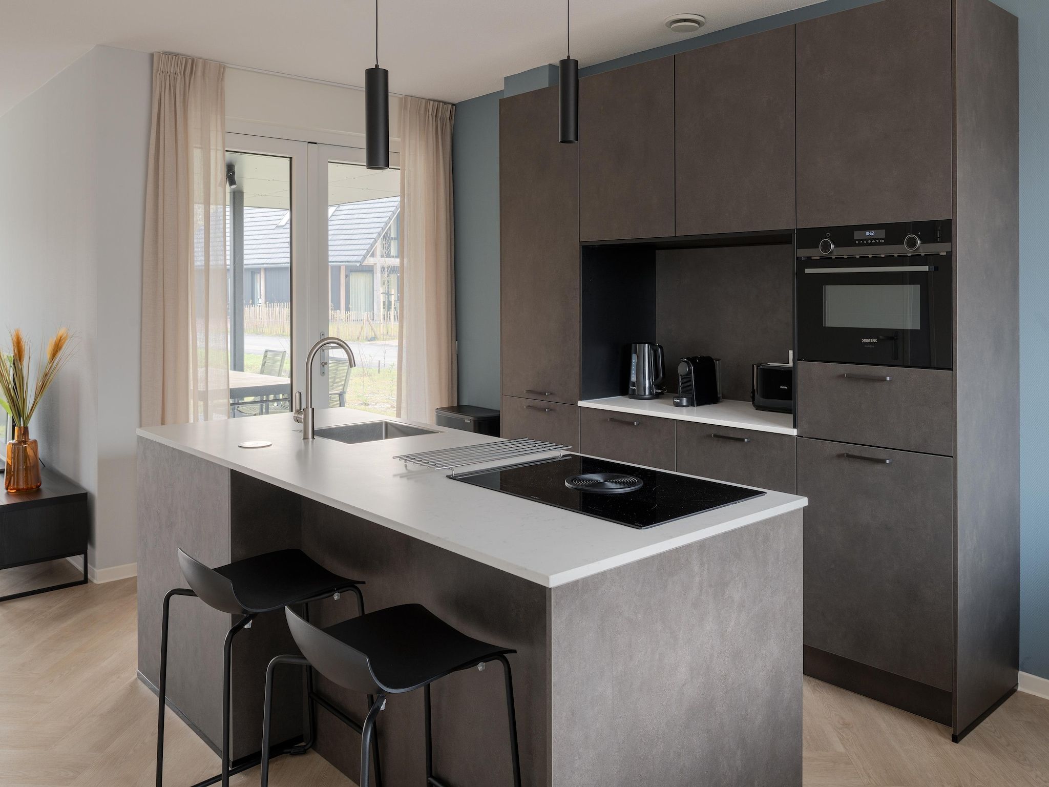 De keuken van Resort Nieuwvliet-Bad 3 in Nieuwvliet