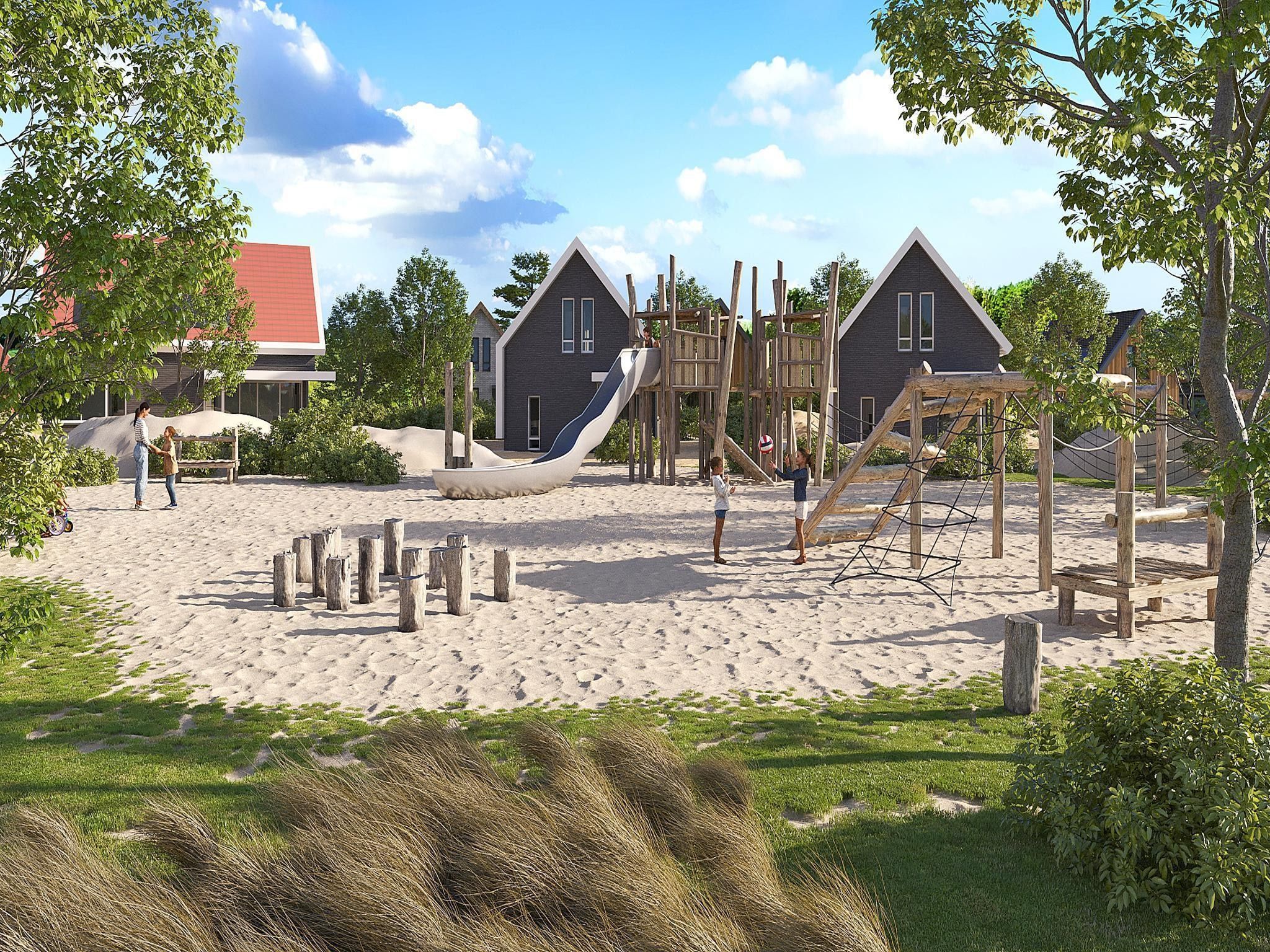 Parkfaciliteiten bij Resort Nieuwvliet-Bad 4 in Nieuwvliet
