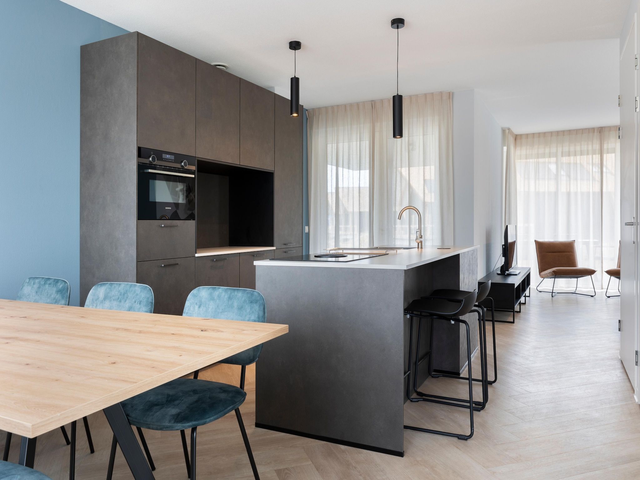 De keuken van Resort Nieuwvliet-Bad 11 in Nieuwvliet