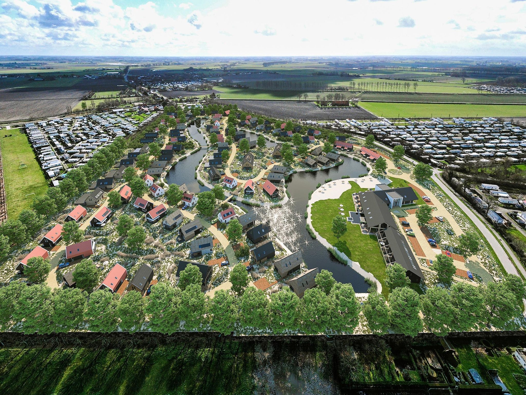De buitenkant van Resort Nieuwvliet-Bad 14 in Nieuwvliet