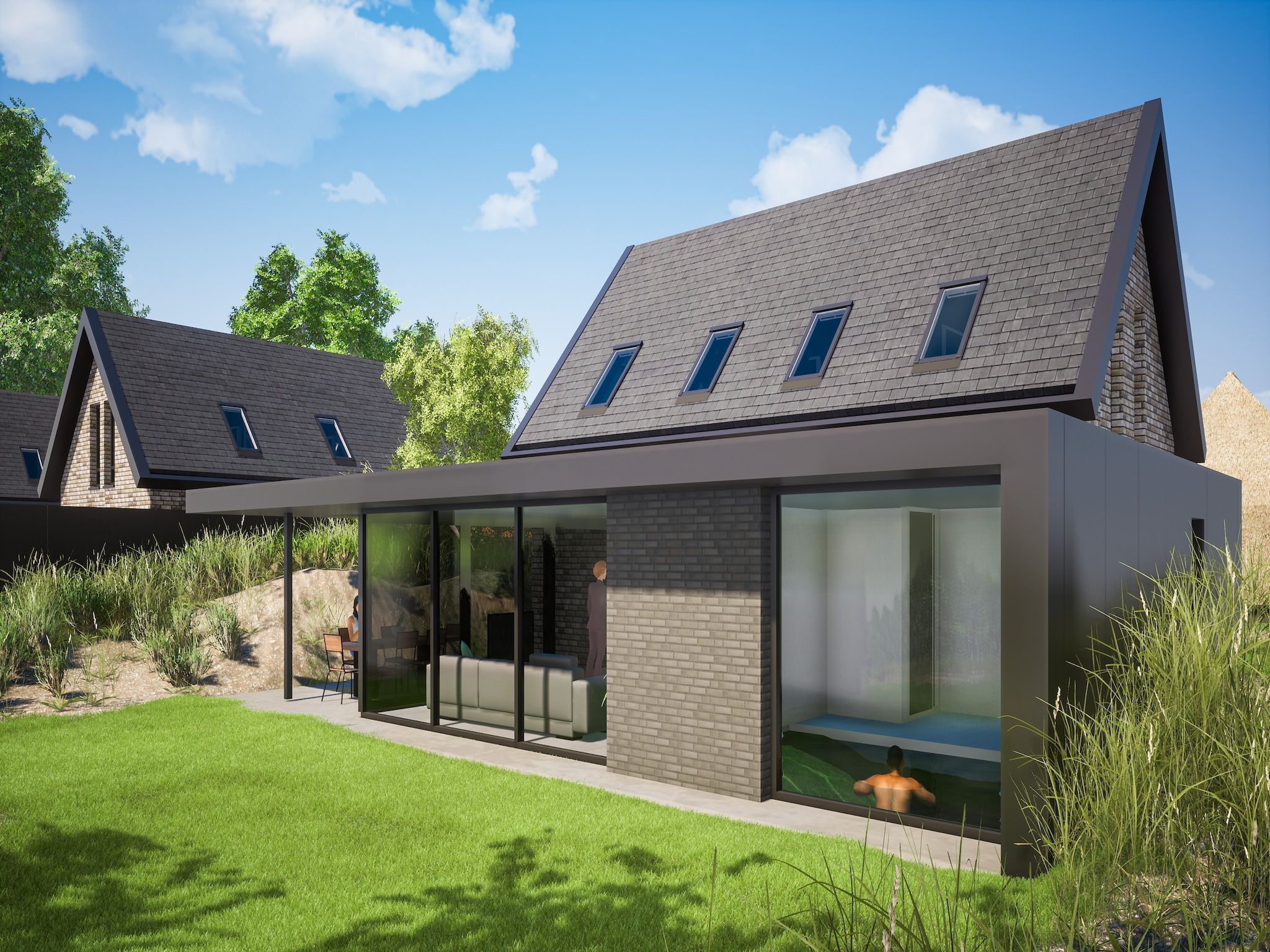 De buitenkant van Resort Nieuwvliet-Bad 16 in Nieuwvliet