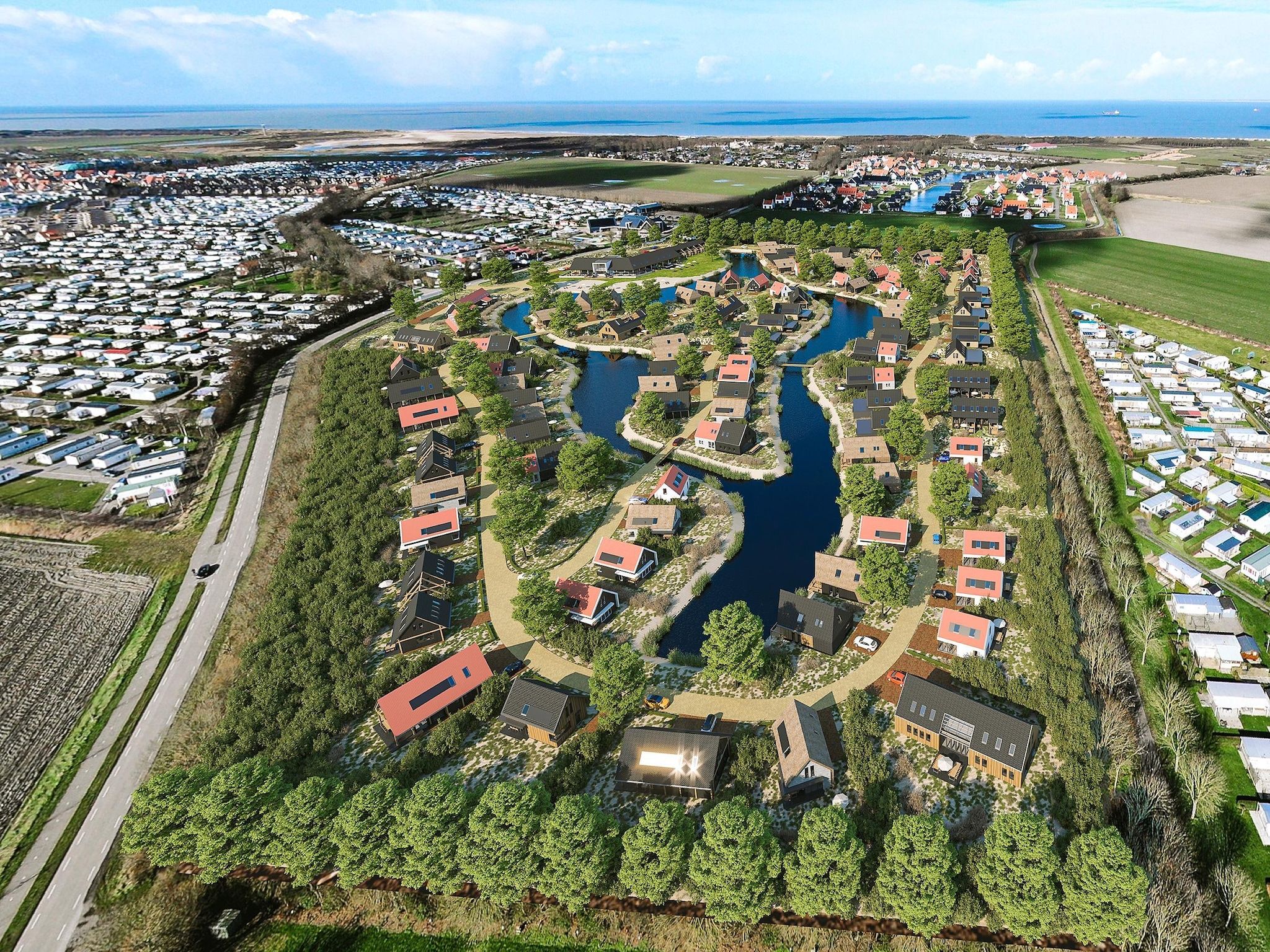 De buitenkant van Resort Nieuwvliet-Bad 20 in Nieuwvliet