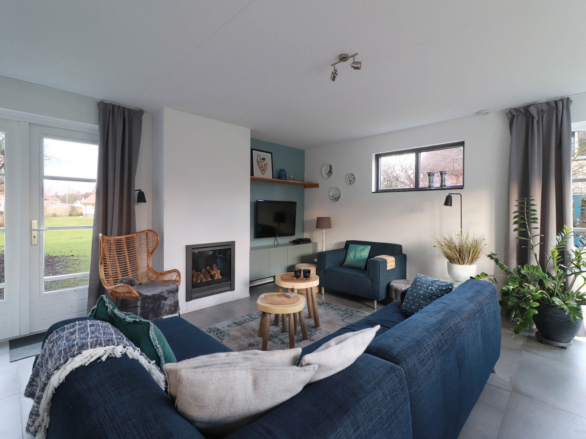 De woonkamer van Duinvilla Deluxe met Sauna - 8 personen in Makkum