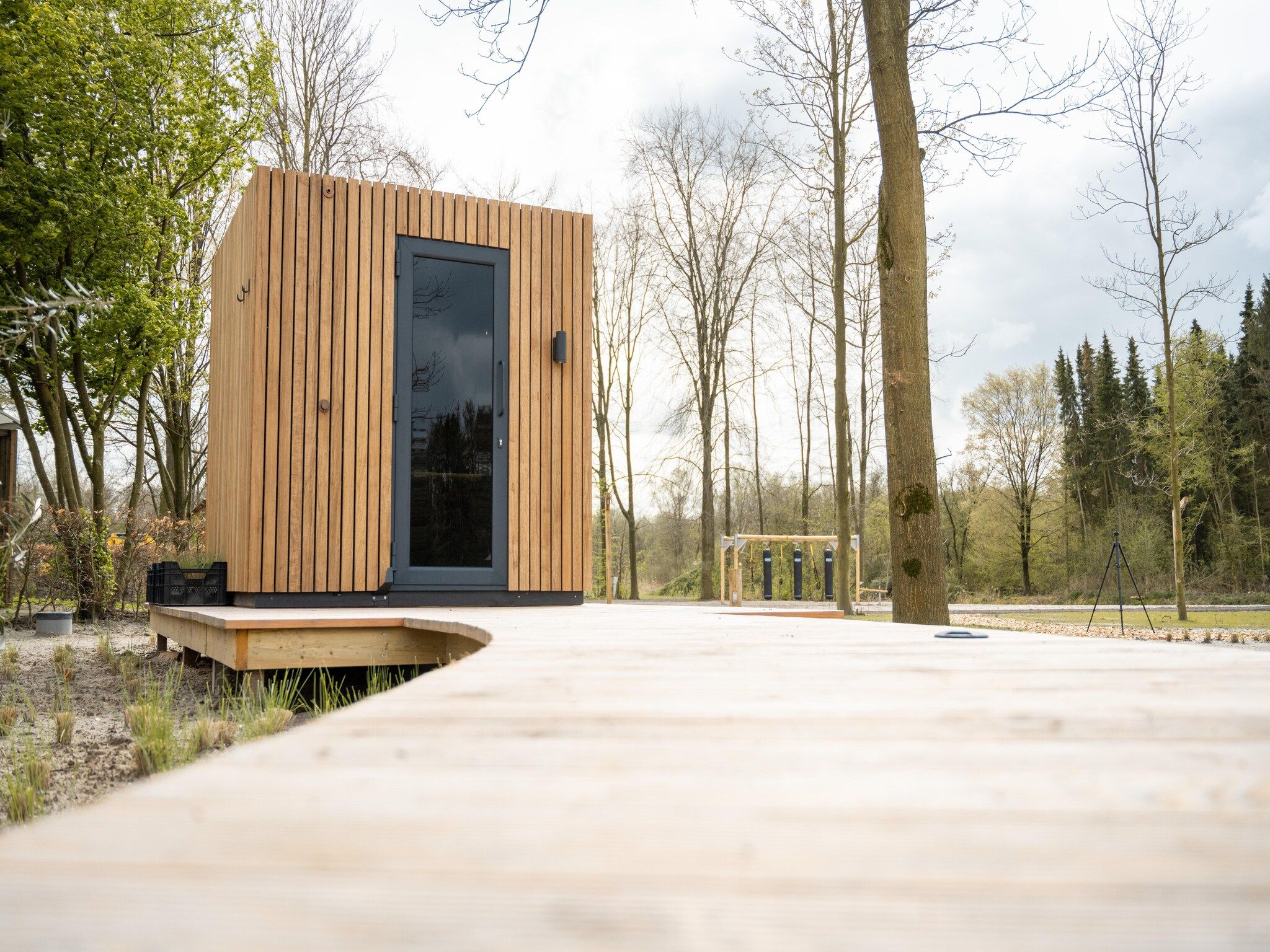 Parkfaciliteiten bij Resort de Parel 7 in Zeewolde