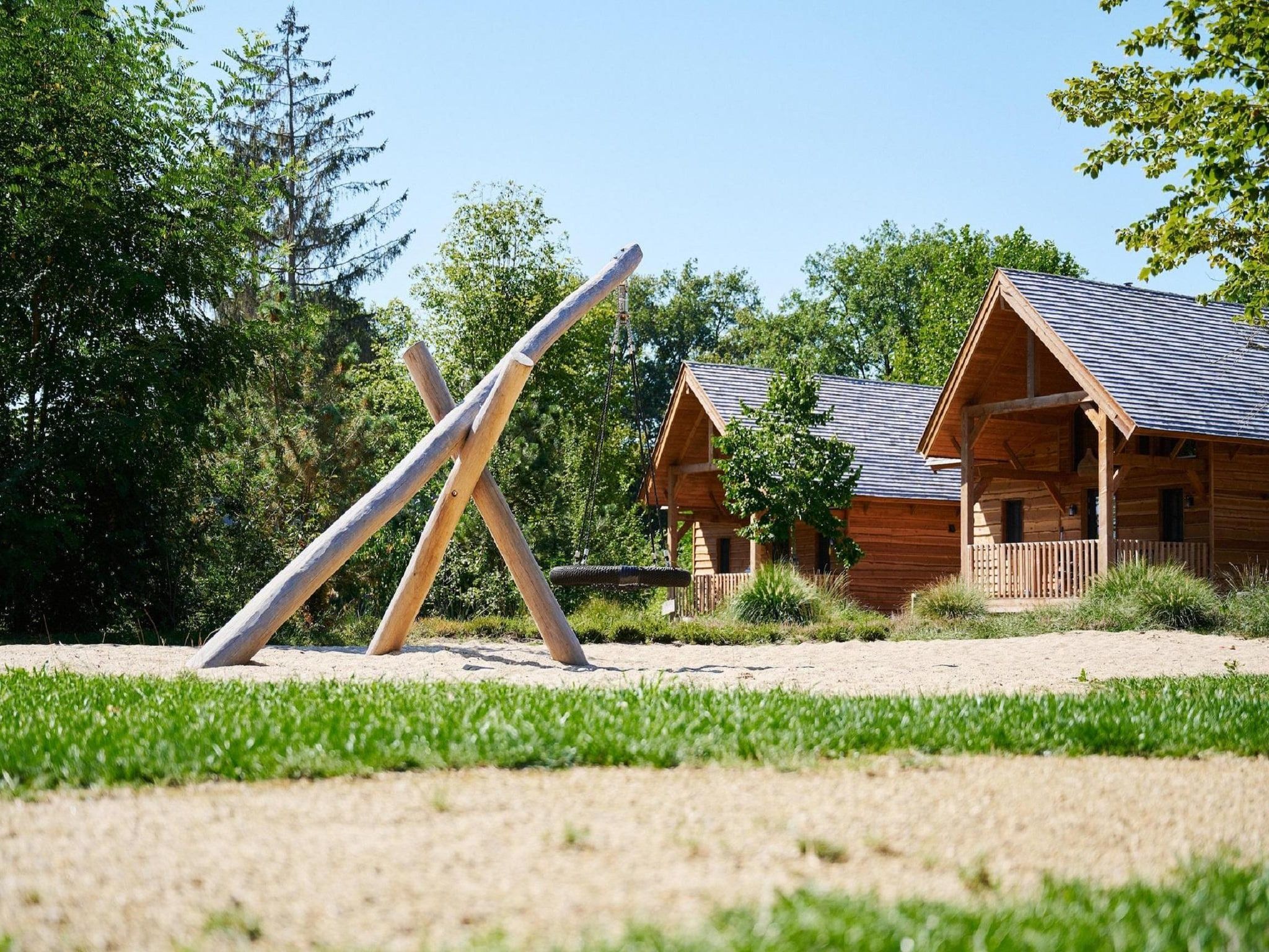 Het uitzicht vanaf Vakantiepark Sandberghe 13 in Uden
