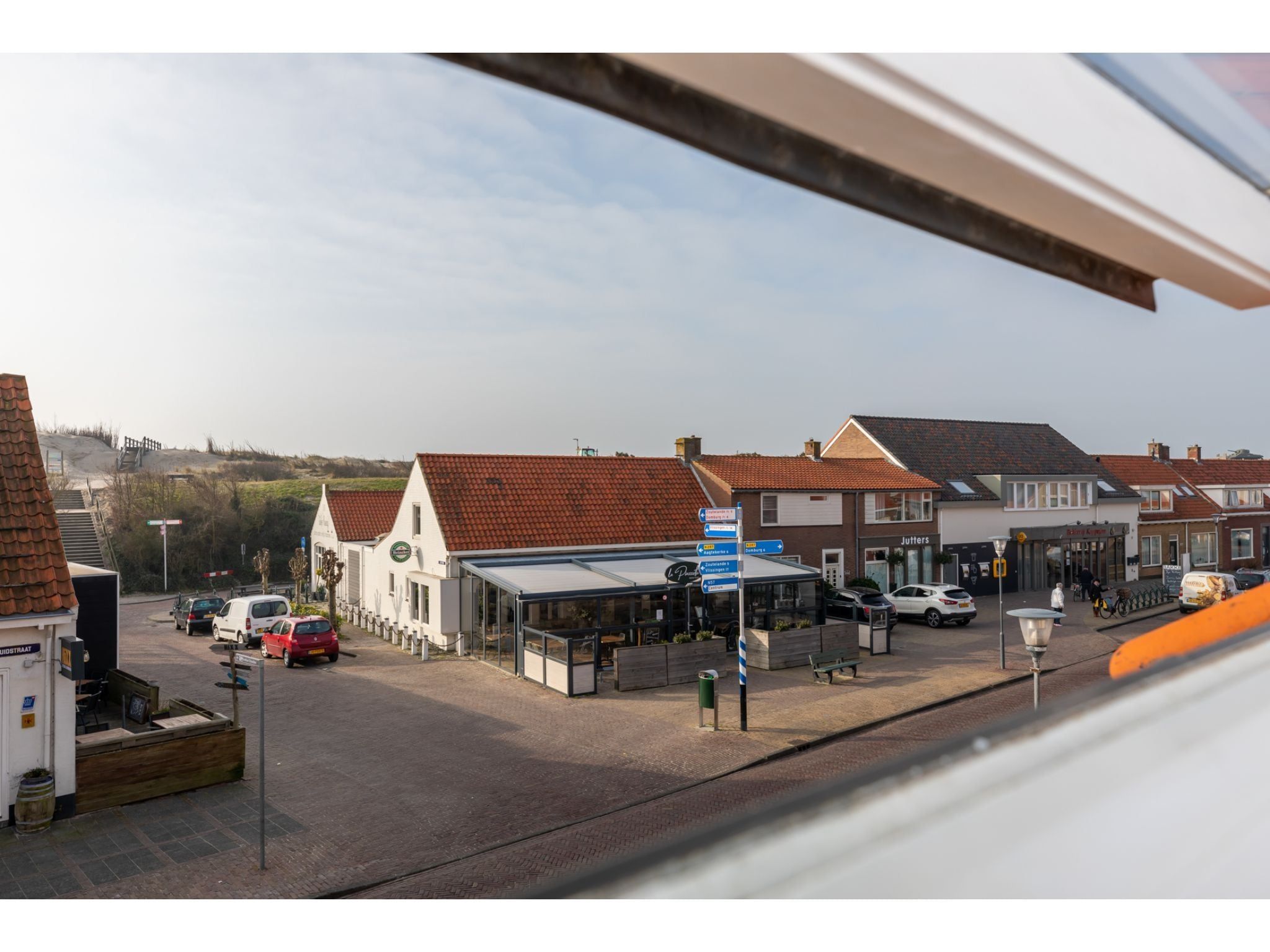 Het uitzicht vanaf Bovenappartement - Zuidstraat 111a in Westkapelle