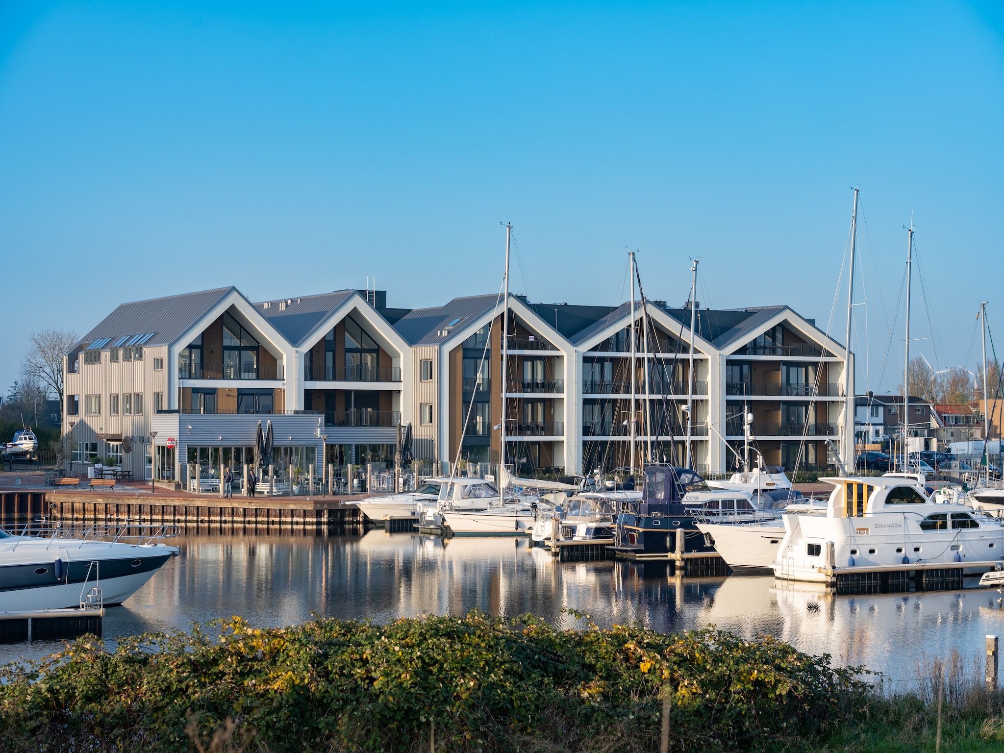 De buitenkant van Harbour Loft1J-havenzicht in Kamperland