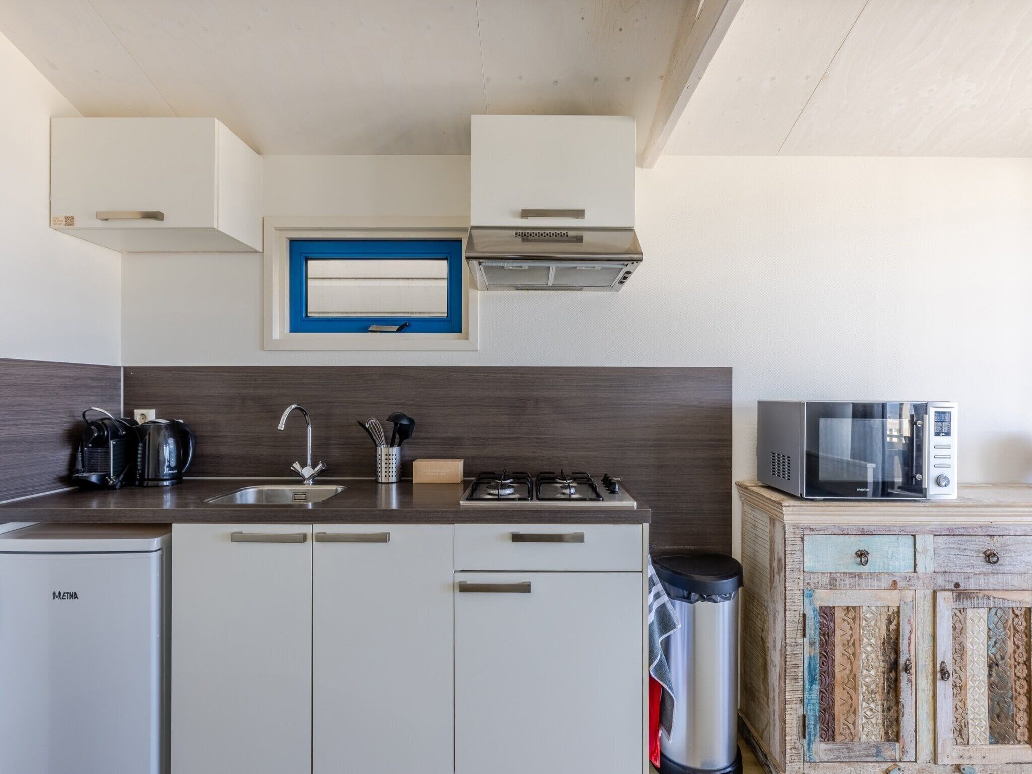 De keuken van Resort Beach Houses Wijk aan Zee 3 in Wijk aan Zee