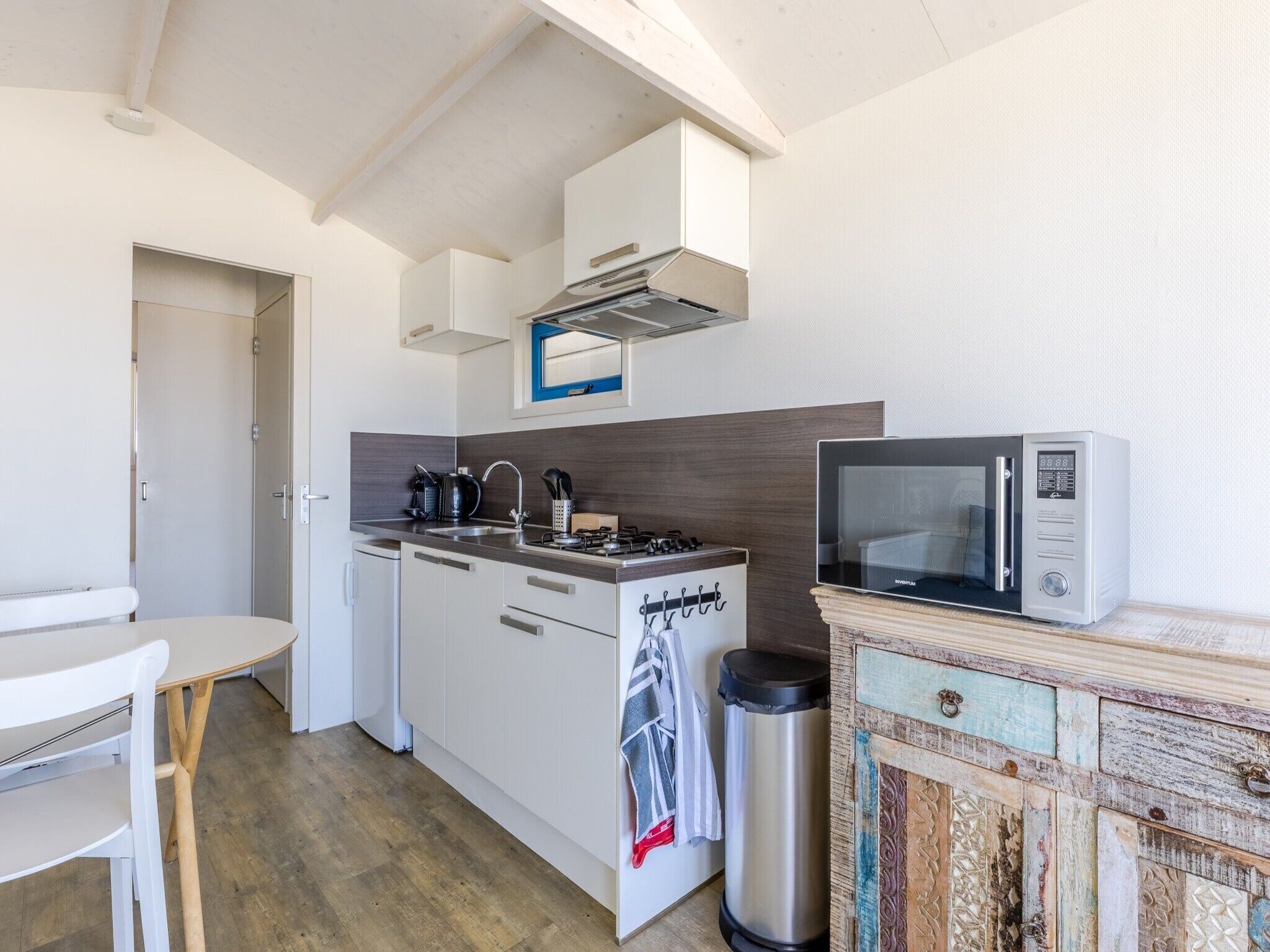 De keuken van Resort Beach Houses Wijk aan Zee 3 in Wijk aan Zee