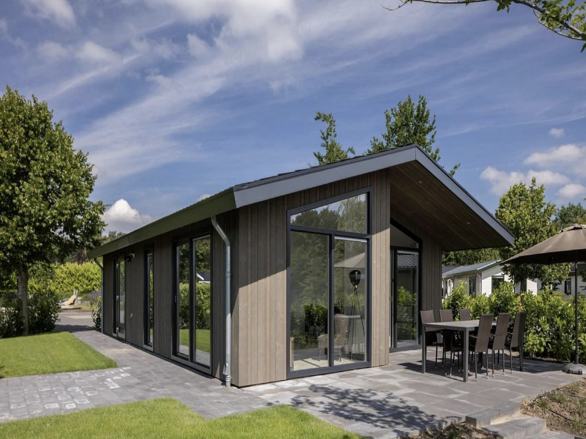 De buitenkant van Vakantiepark Molenvelden 7 in Veldhoven